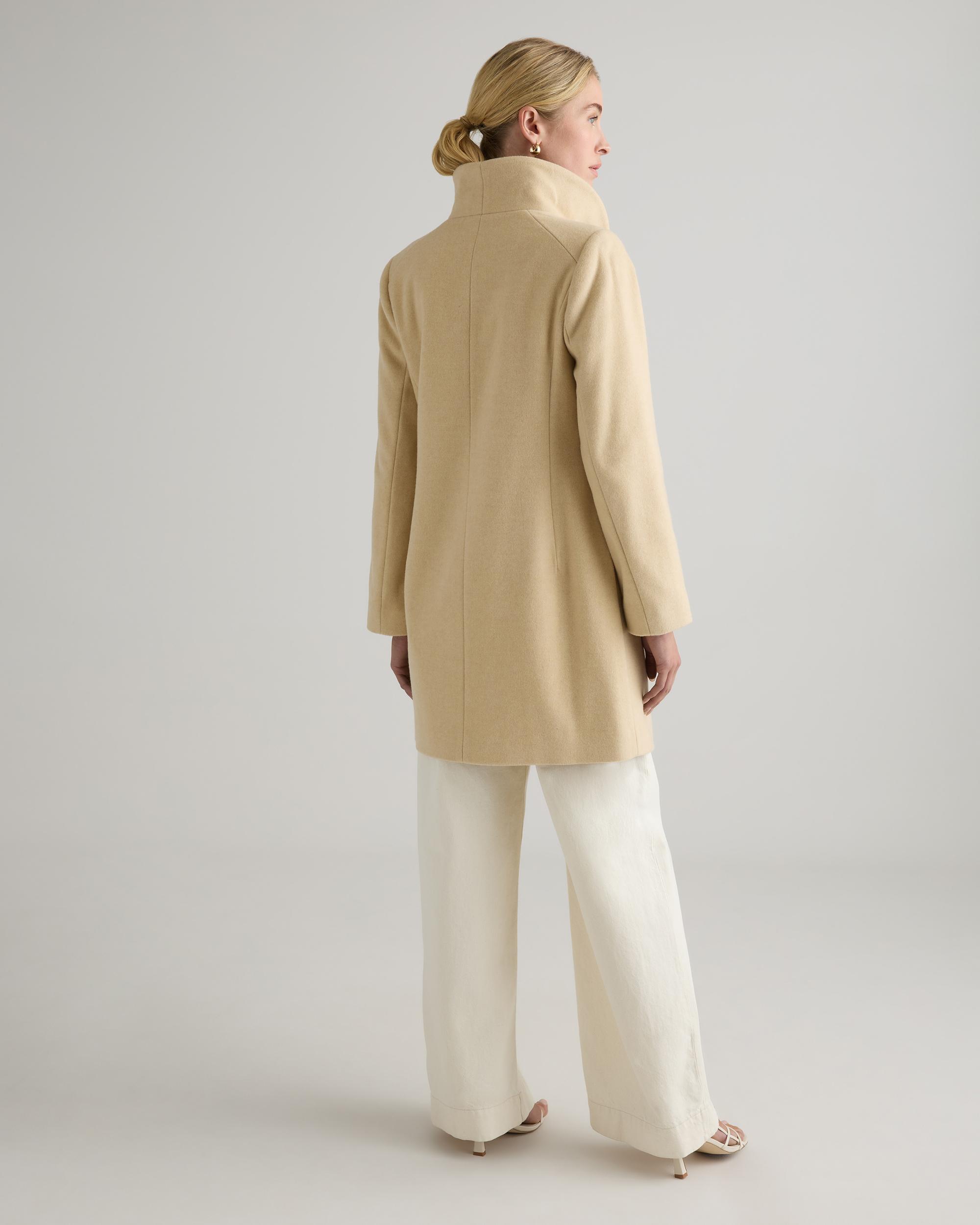 Quince | Women's Italian Wool Cocoon Coat Wool/Nylon Product Image