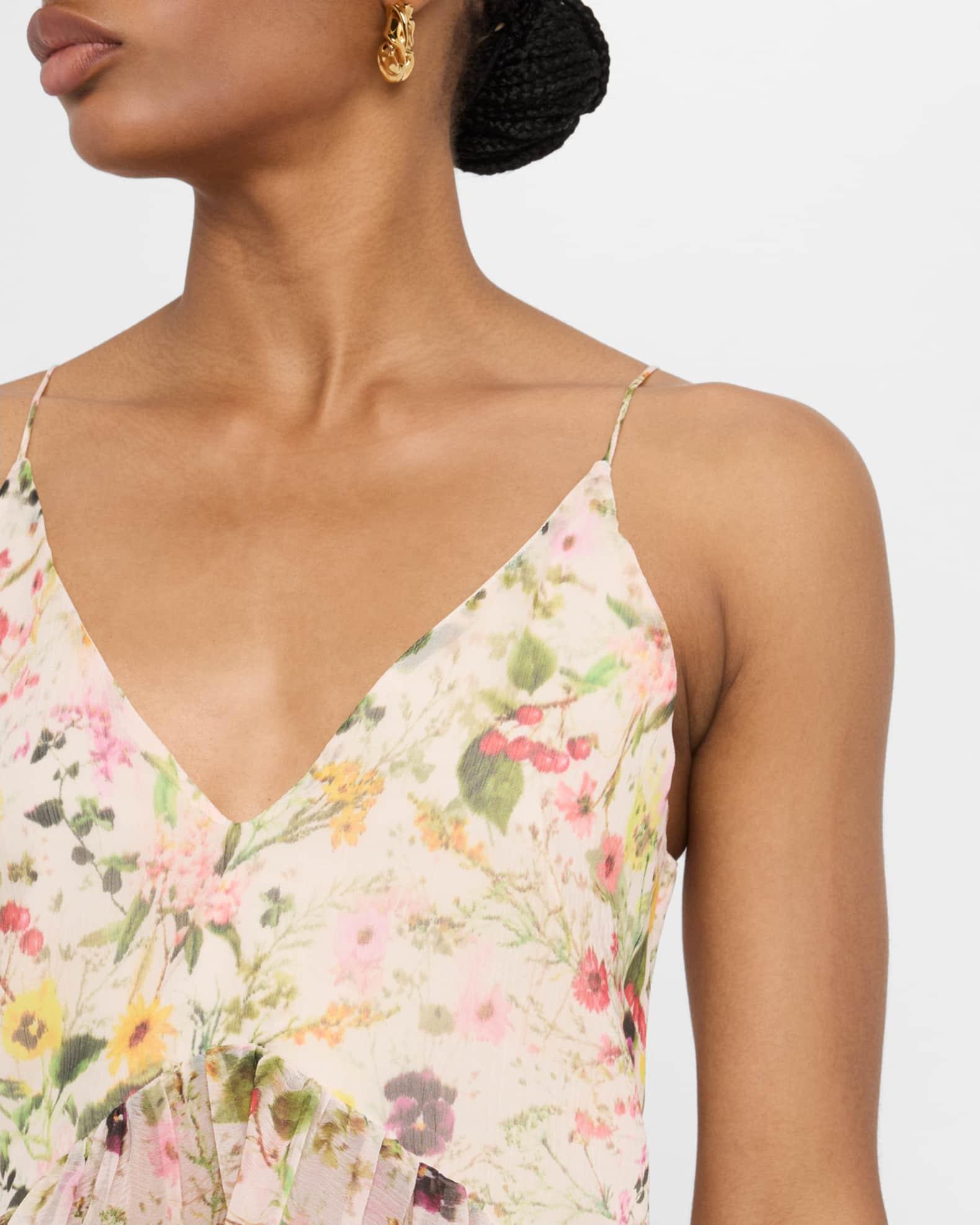 Floral Strappy Chiffon Top  Product Image