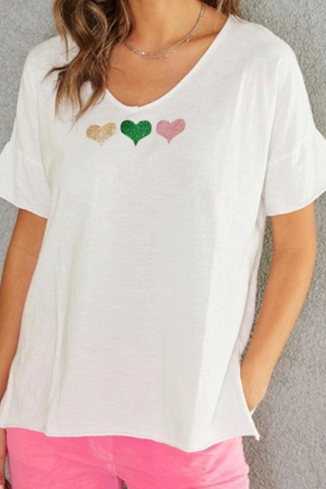 Triple Heart Tee Product Image
