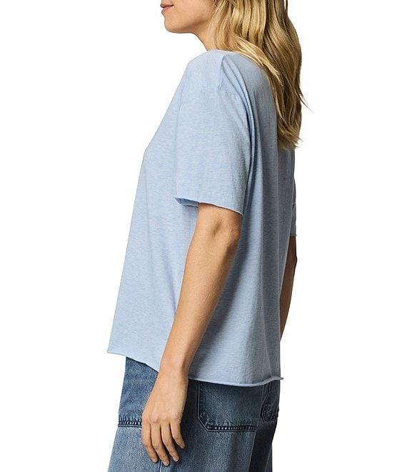 Splendid Kacey Knit Jersey Short Sleeve V-Neck Tee Shirt Product Image
