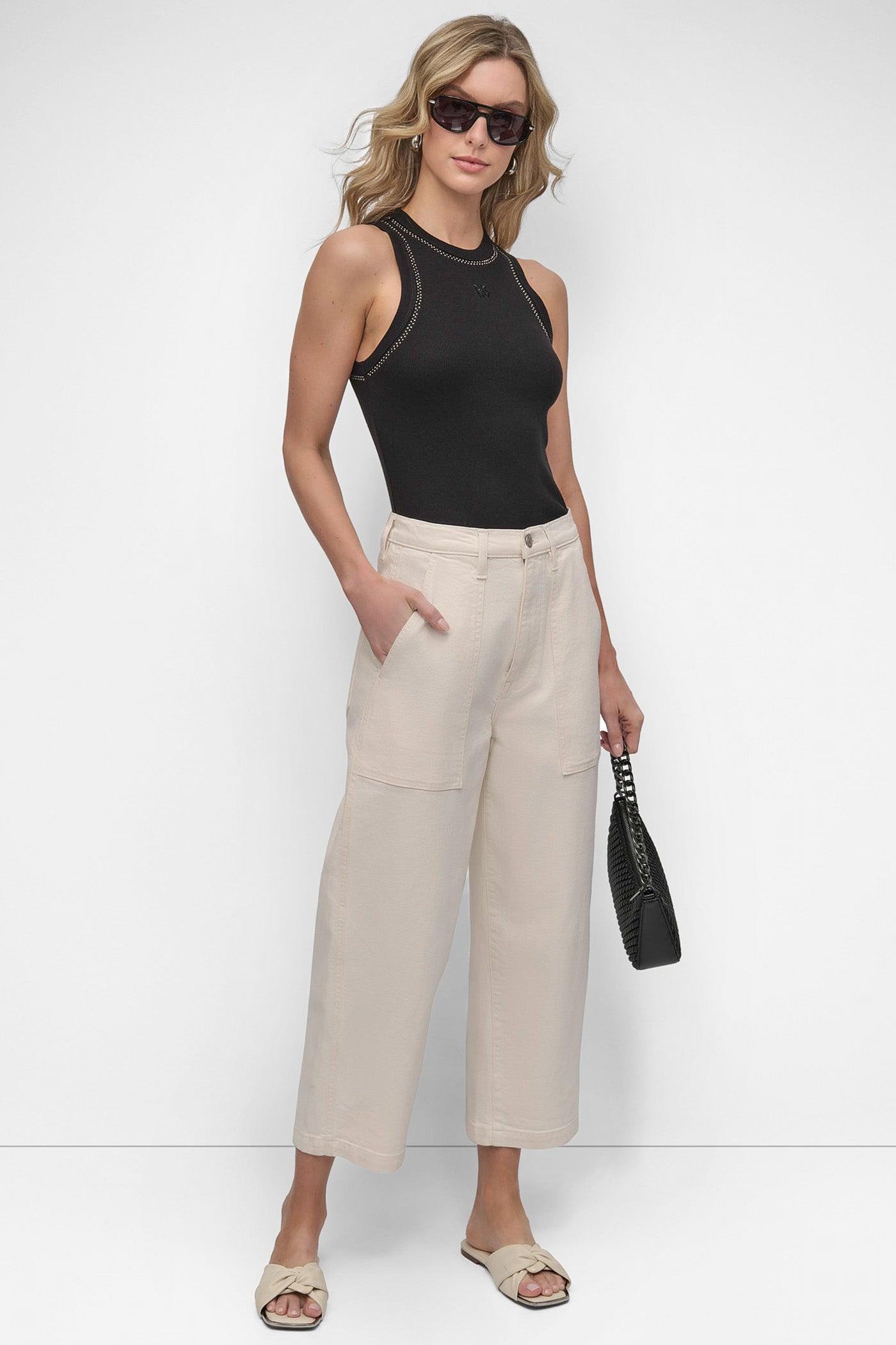 GARMENT DYED HIGH Rise Length UTILITY BARREL LEG Product Image