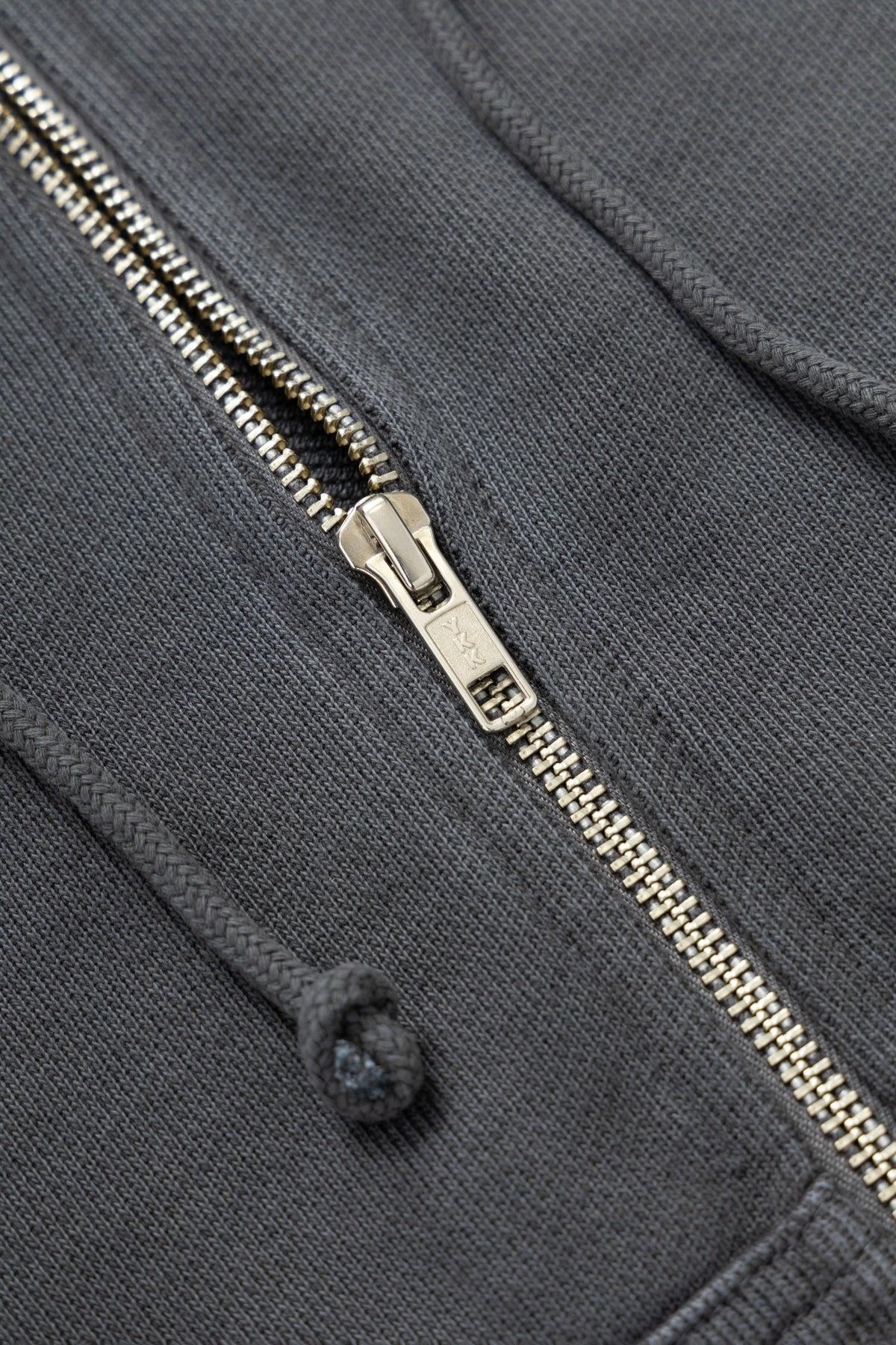 Power Goods - Loopback Zip Hoodie - Washed Black Product Image