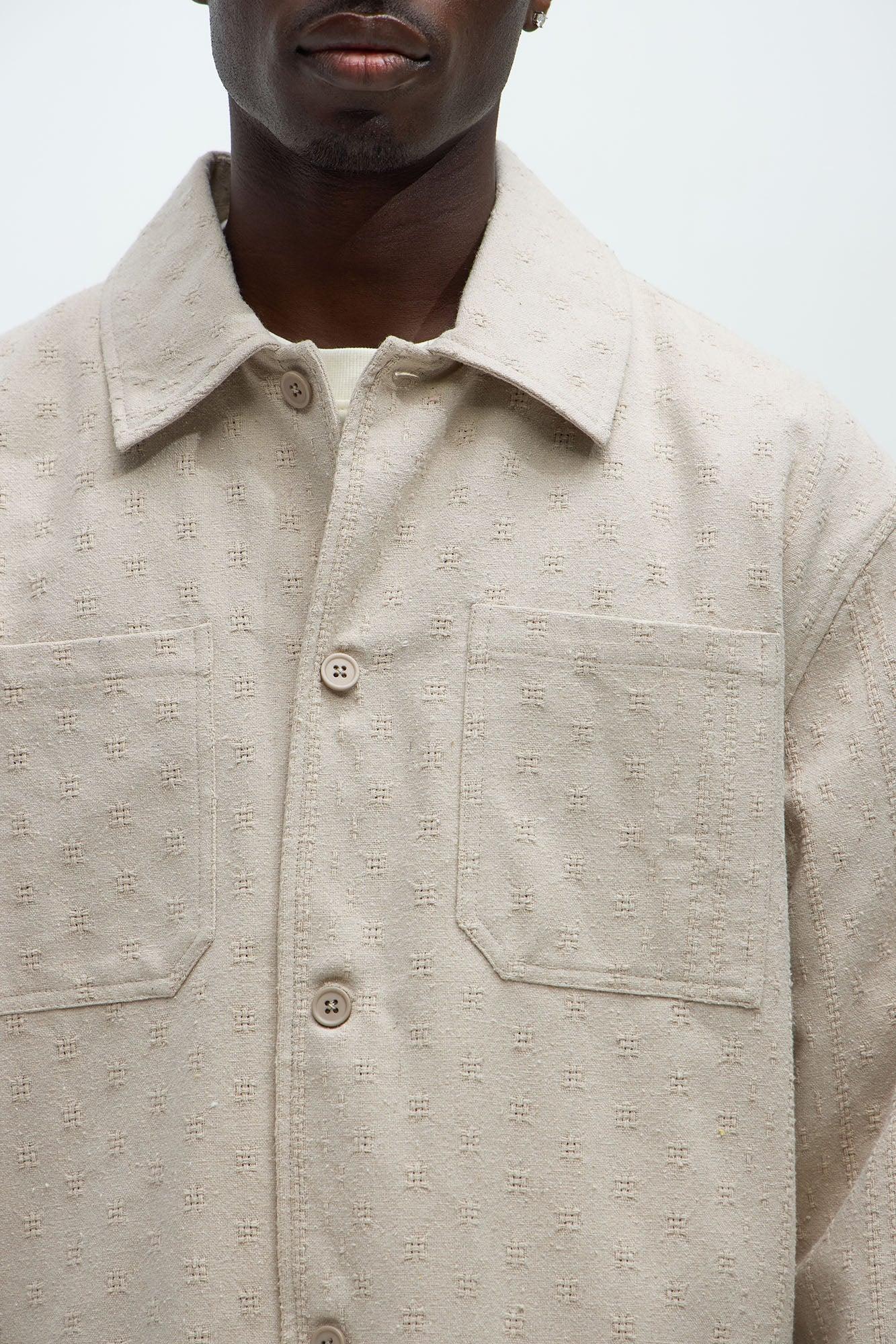 Taza Jacquard Jacket - Tan Product Image