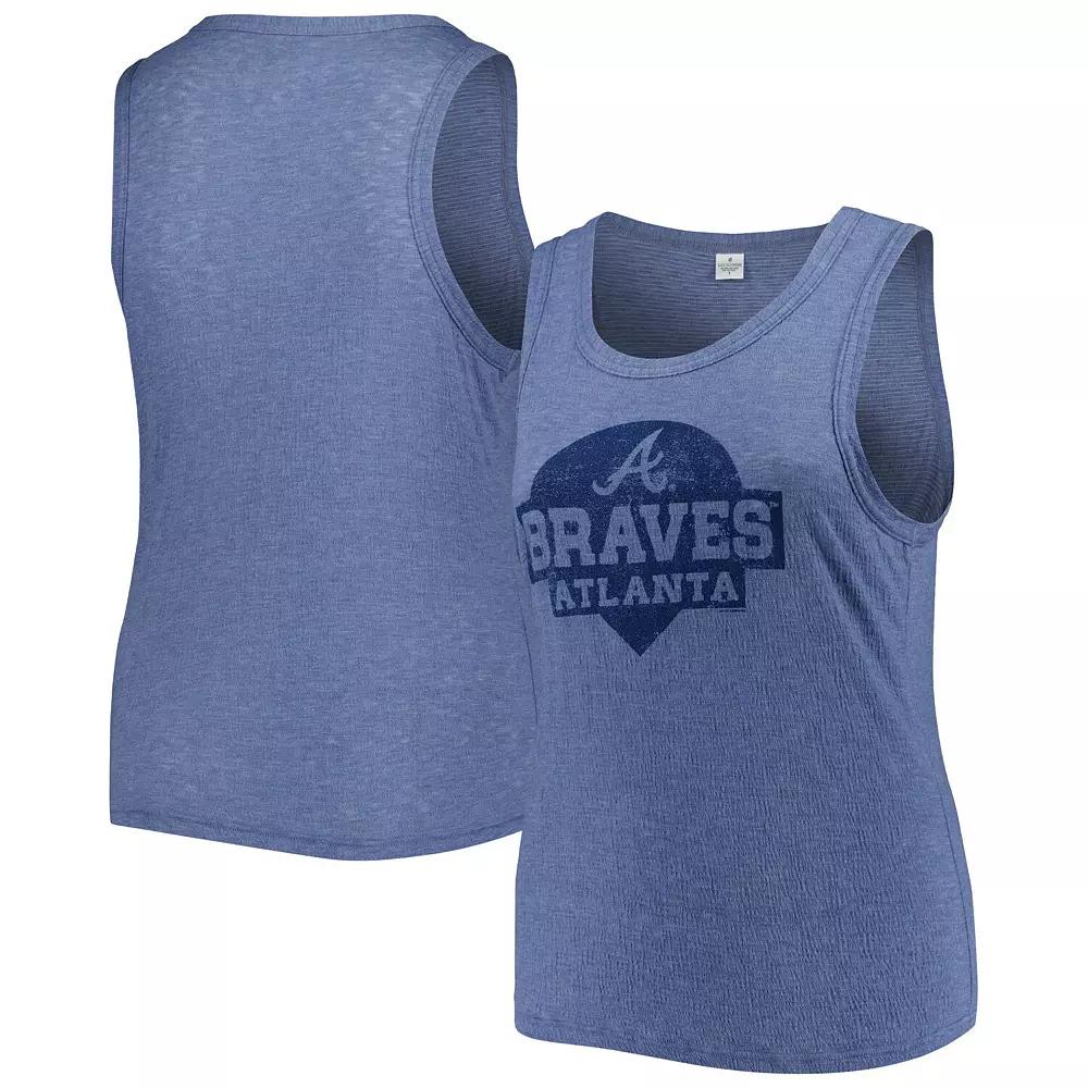 Women's Soft as a Grape Navy Atlanta Braves Plus  Product Image