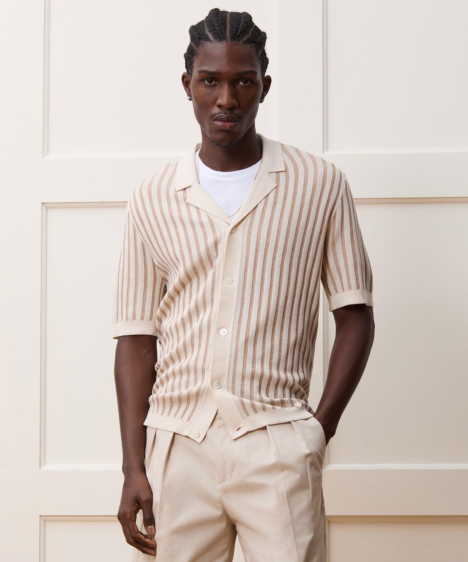 Cropped Silk-Cotton Bungalow Sweater Polo Product Image