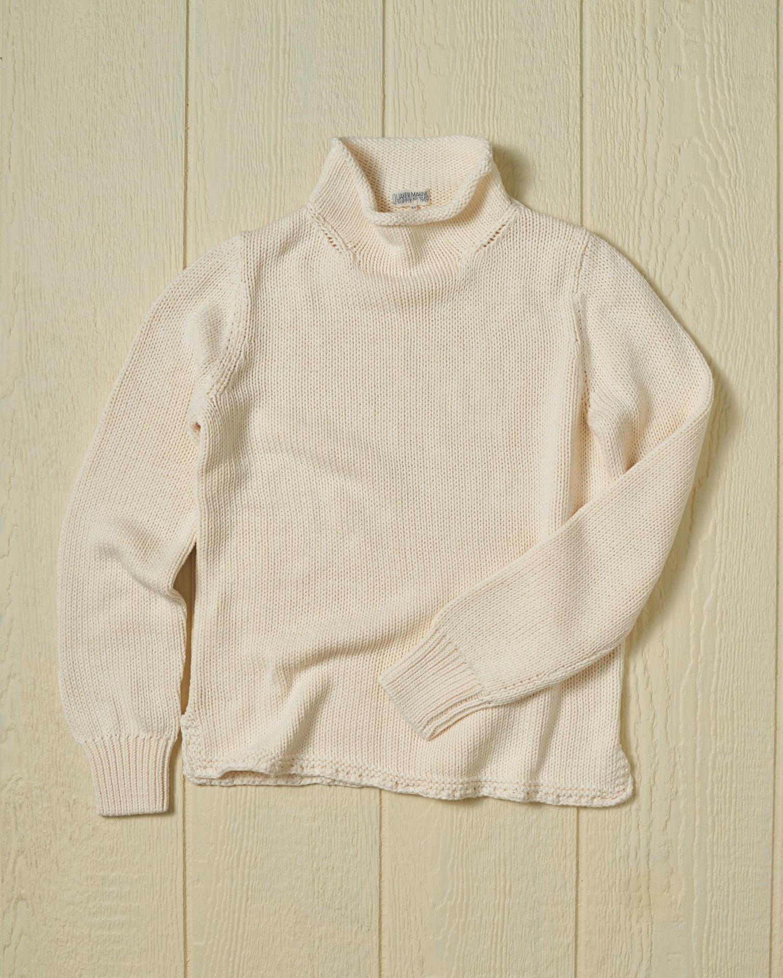 Women's Fisherman's Sweater in Egret Product Image