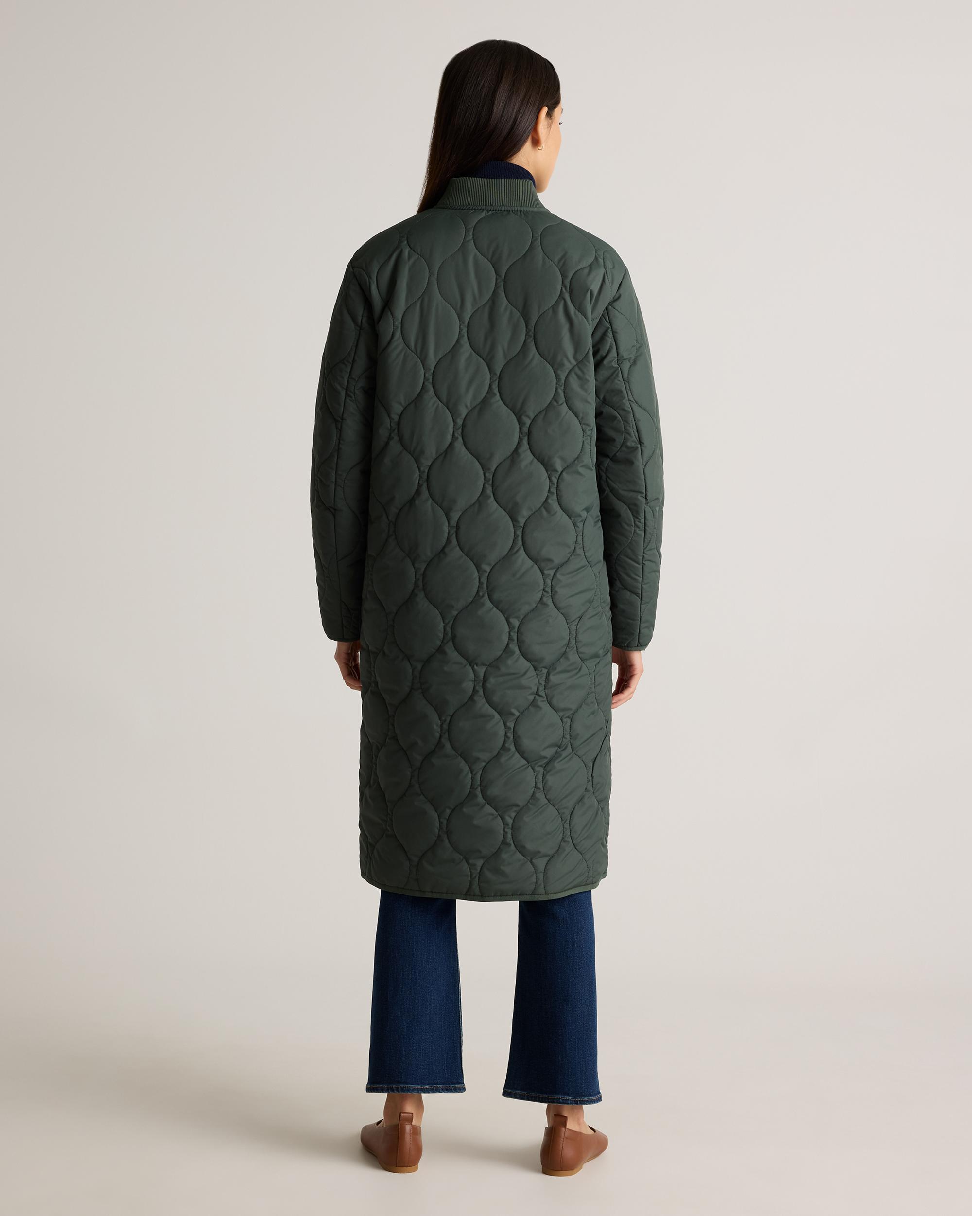 Quince | Women's Featherless Quilted Puffer Long Coat Size XL, Recycled Polyester Product Image