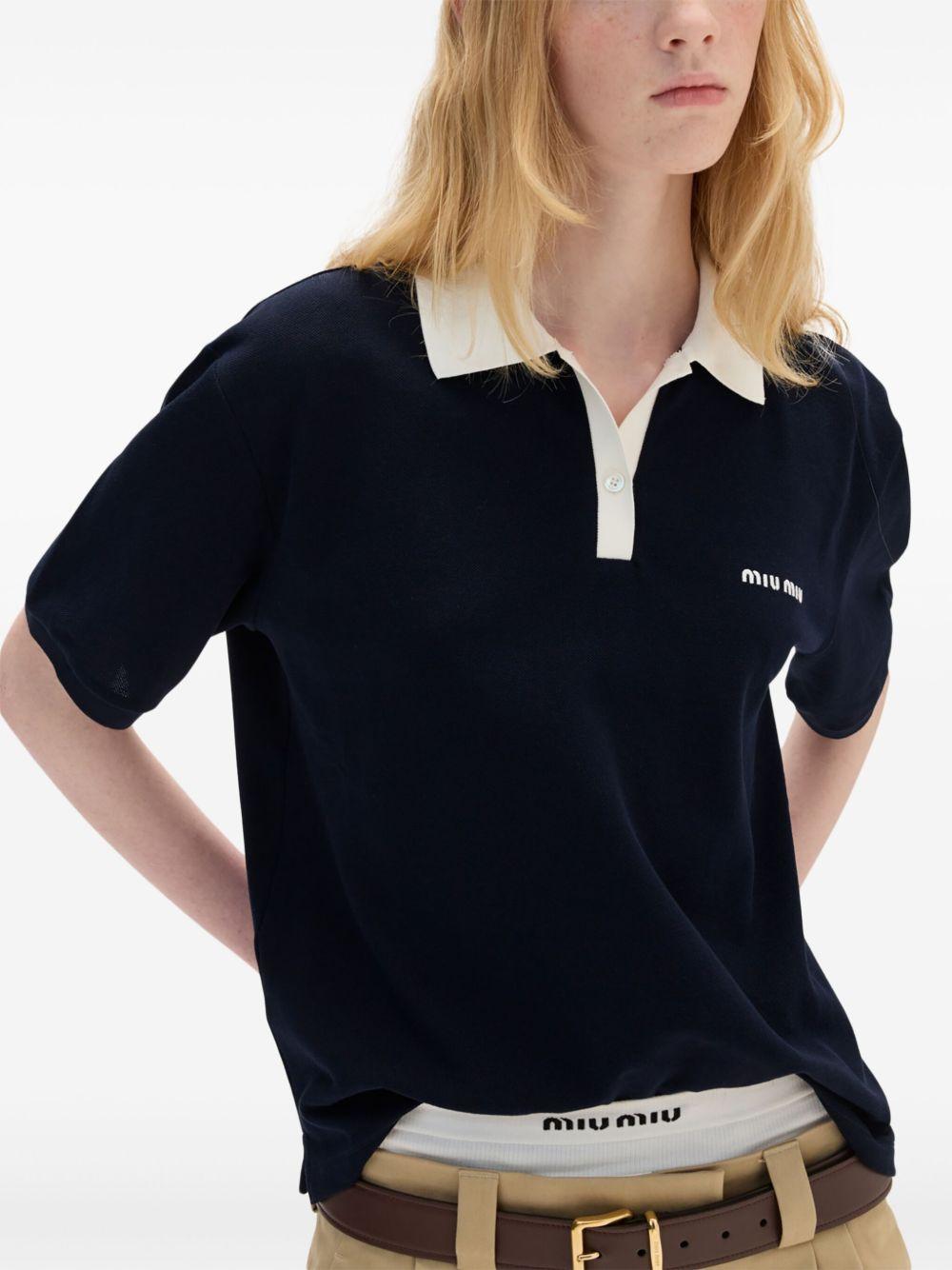 Cotton piqué polo shirt Product Image