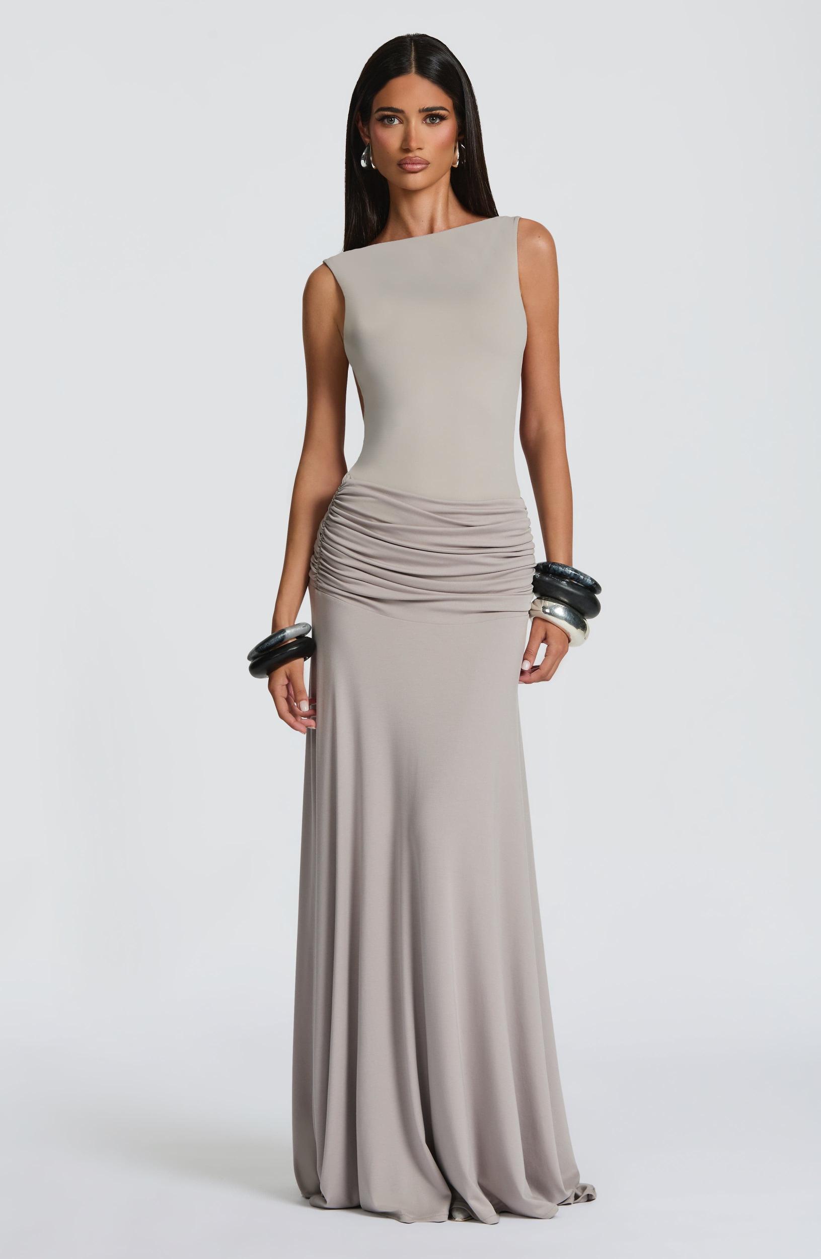 Tori Bodysuit - Light Grey Product Image