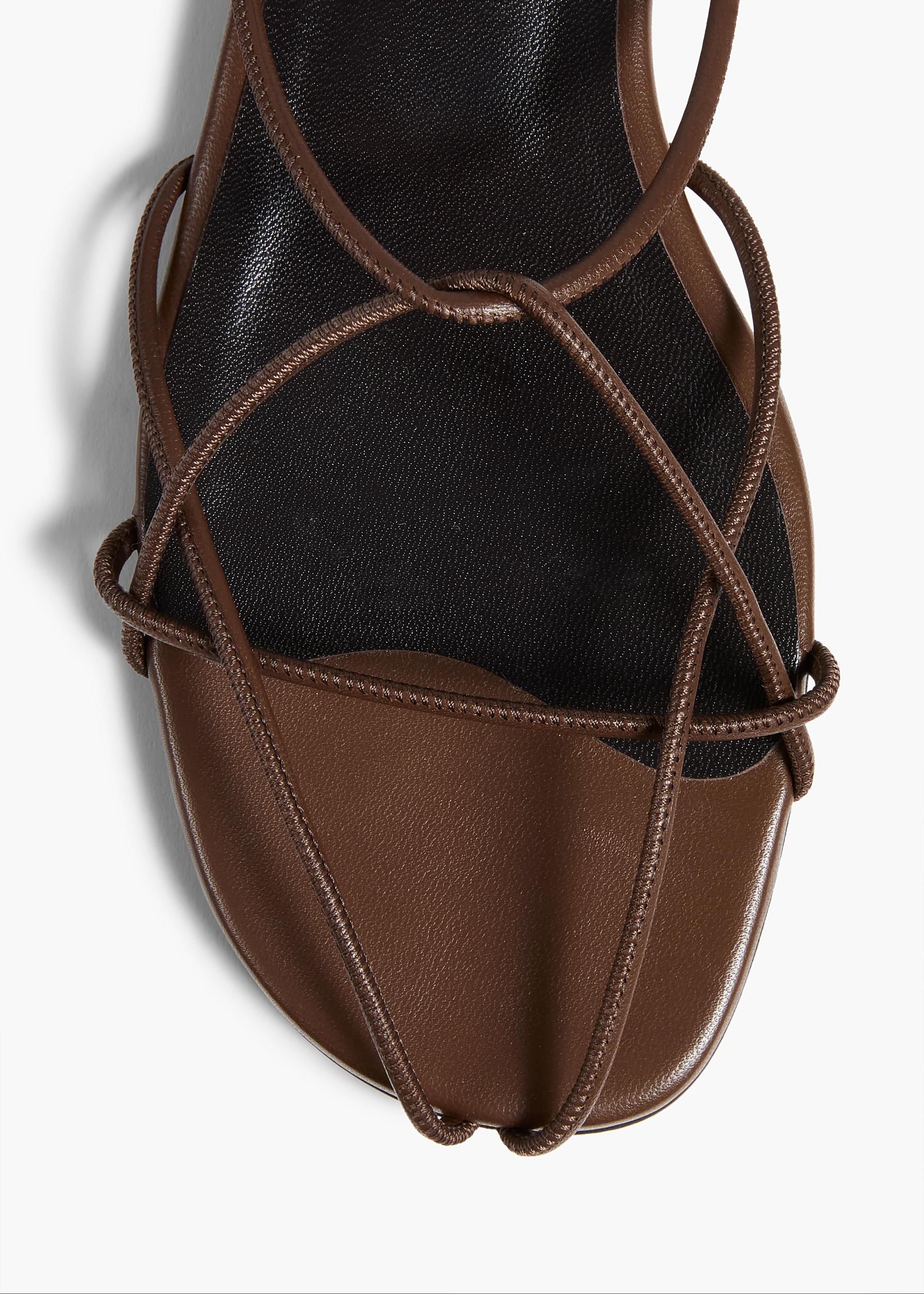 Loulou Sandal in Cigar Leather Product Image