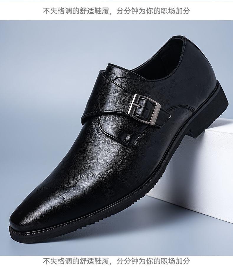 Plain Monk Strap Loafers Product Image