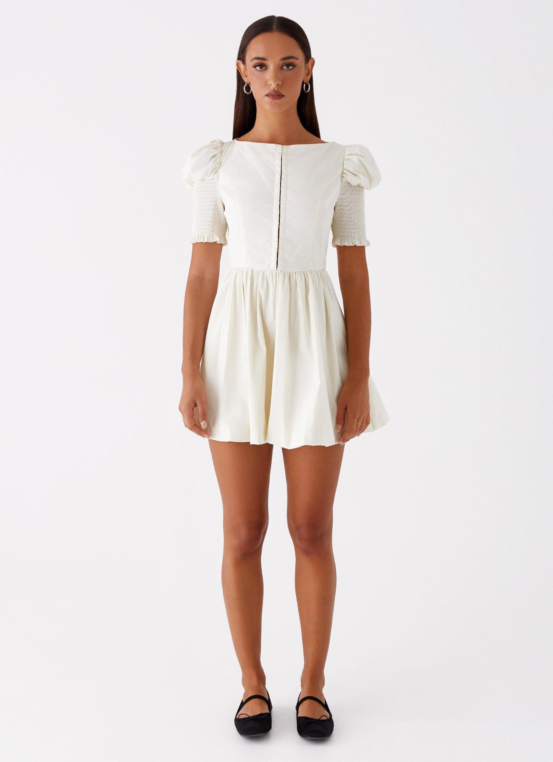Enya Mini Dress - Ivory Product Image