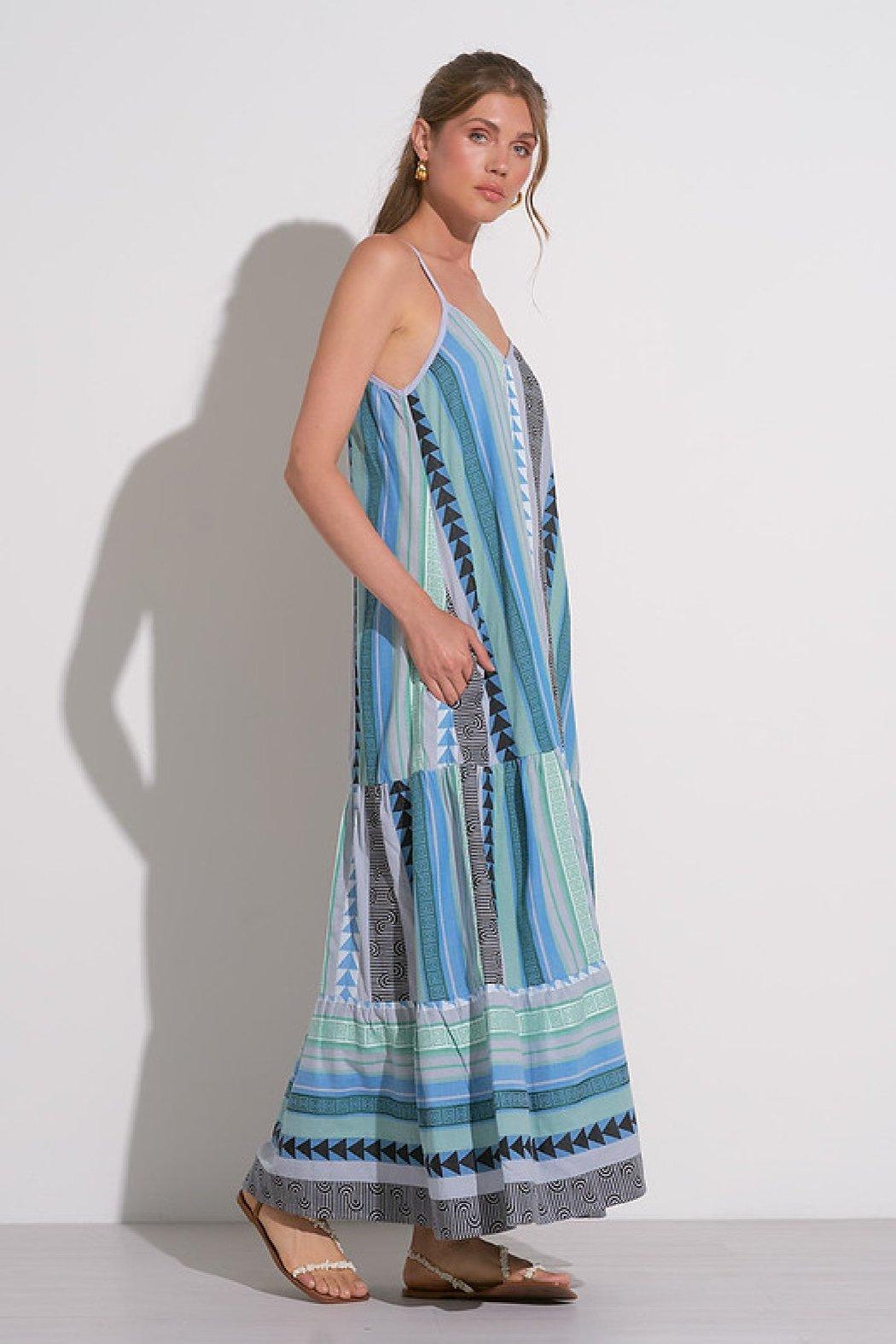 Blue Tulum Maxi Dress Product Image
