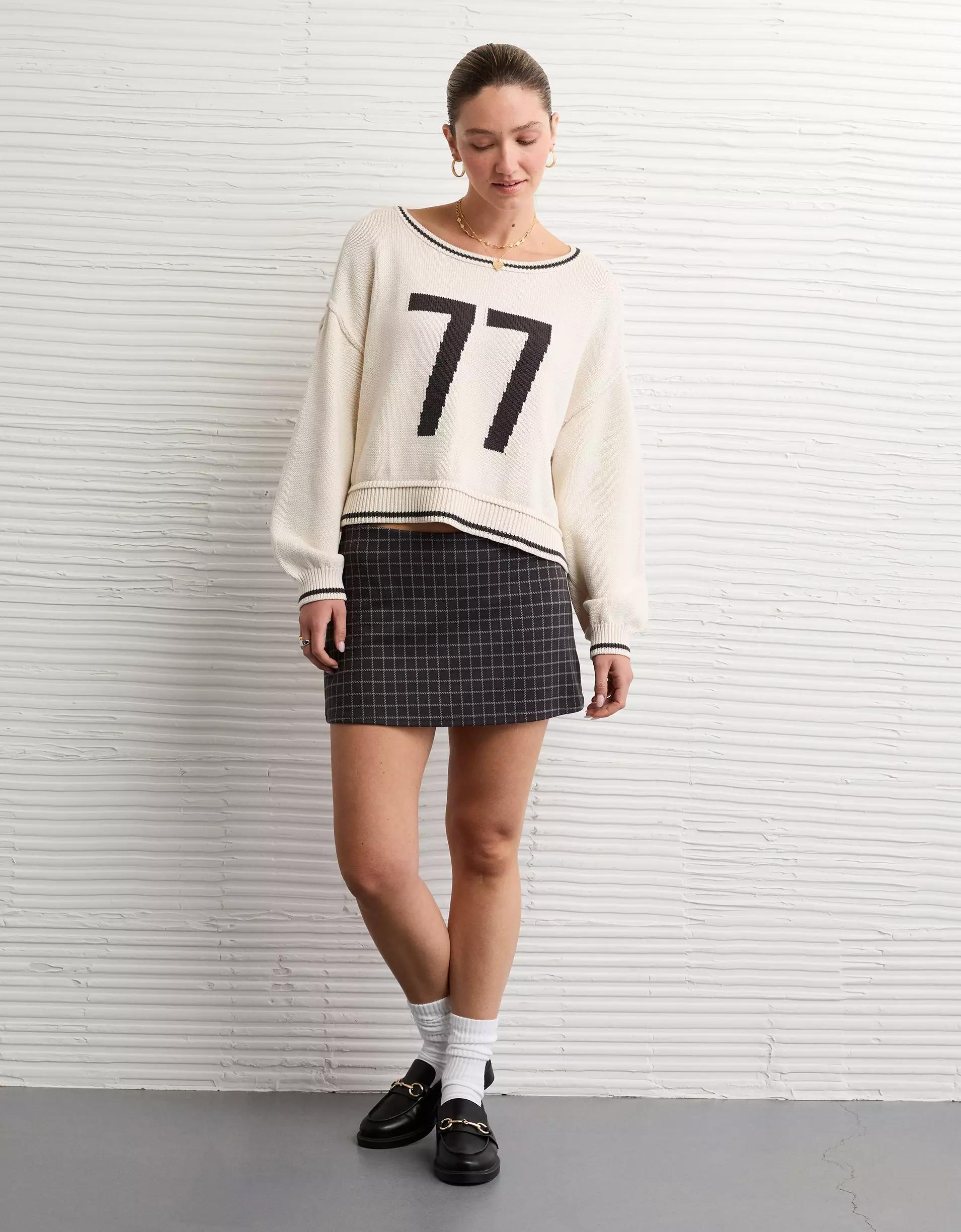 AE It Knit Low-Rise Micro Skort Product Image
