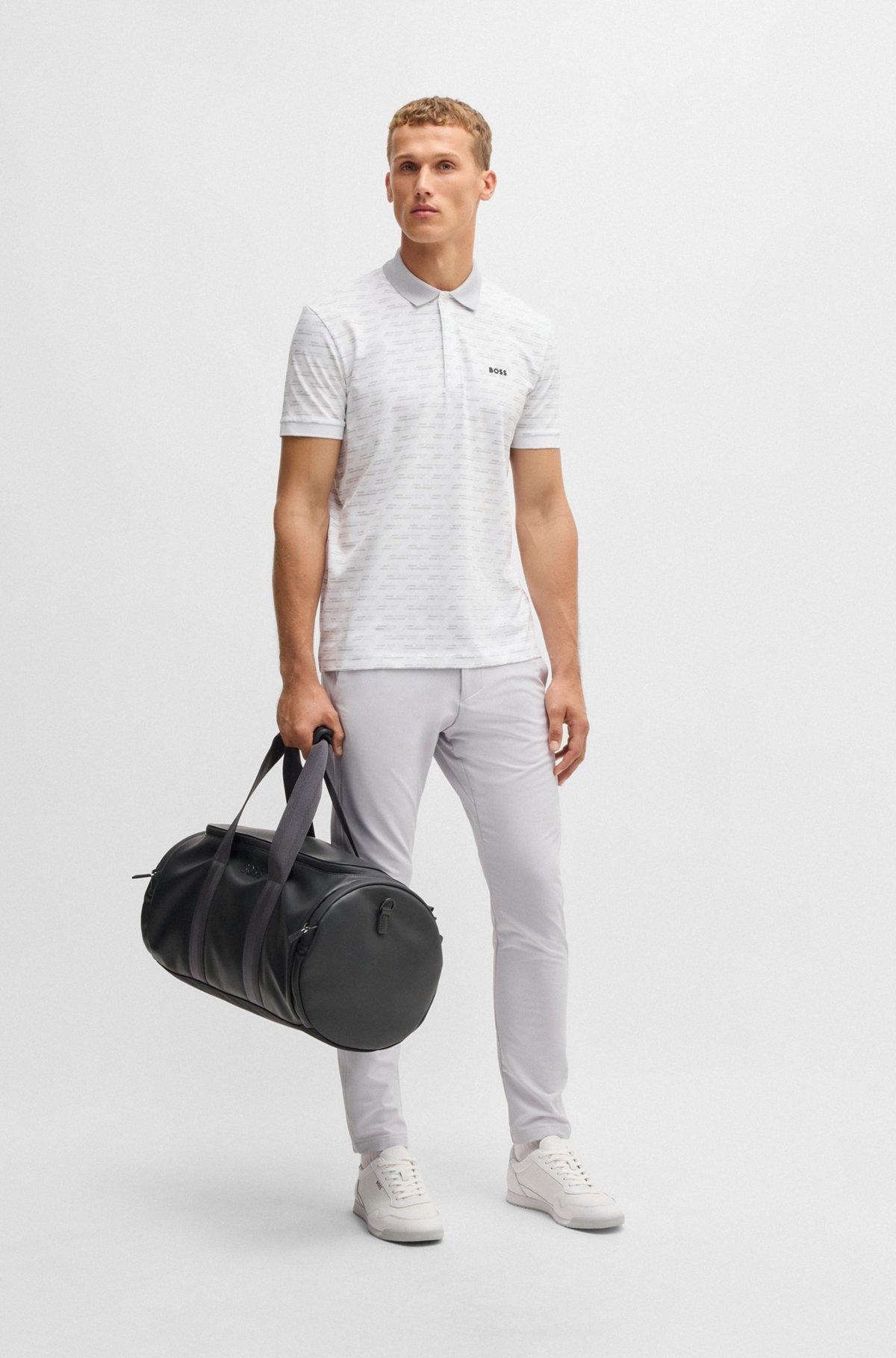 Paddy polo shirt in printed stretch cotton Product Image