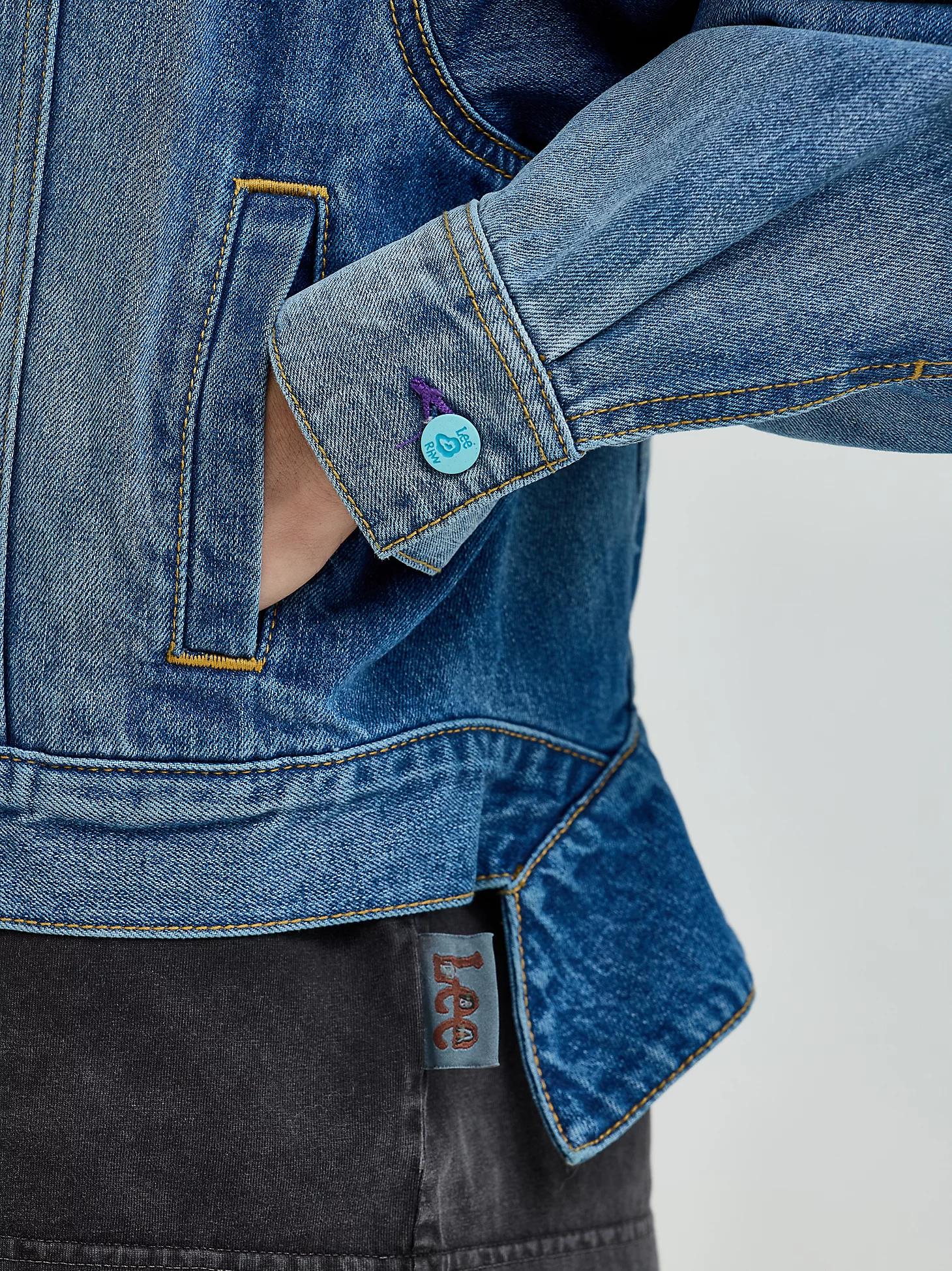 Women's Lee® x Ruohan Wang Relaxed Floral Denim Rider™ Jacket | Women's Jackets & Outerwear | Lee® Product Image