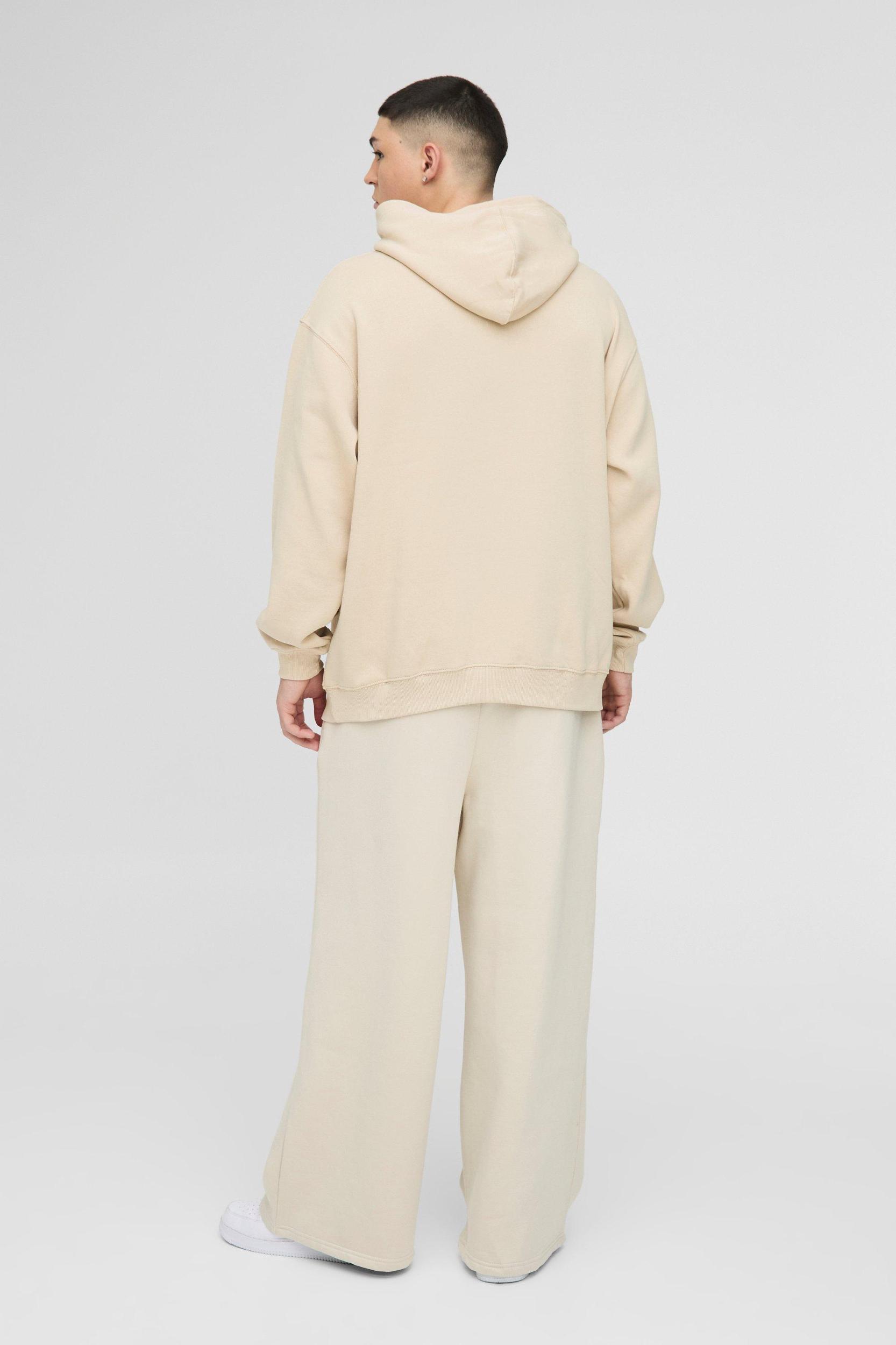 Oversized Bugs Bunny Varsity License Print Hoodie | boohooMAN USA Product Image