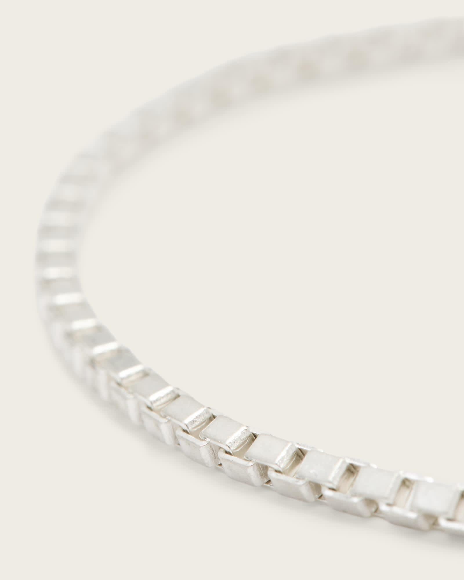 Leor Slim Chain Bracelet WARM SILVER | ALLSAINTS US Product Image