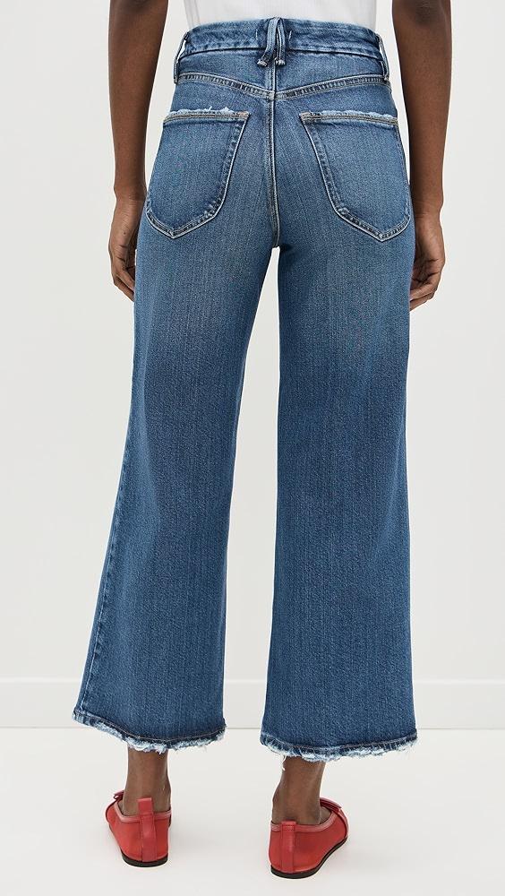 Good American Good Waist Palazzo Crop Jeans | Shopbop Product Image