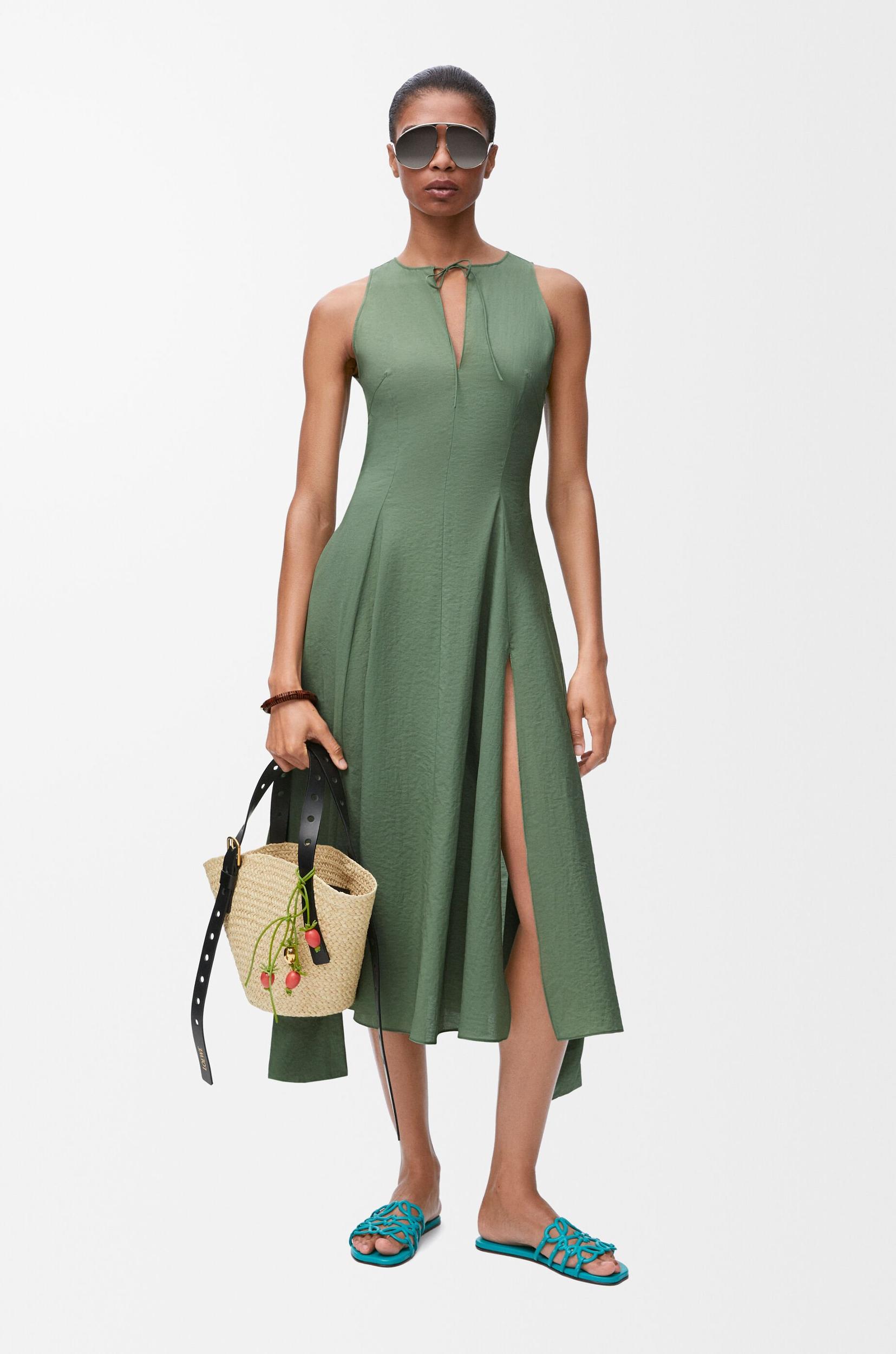Wrap dress in cotton blend Product Image