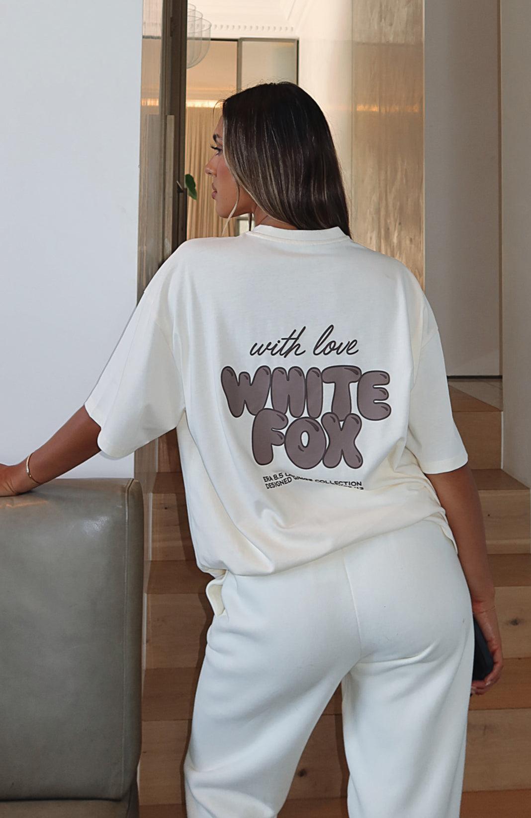 With Love Always Oversized Tee Cream Product Image