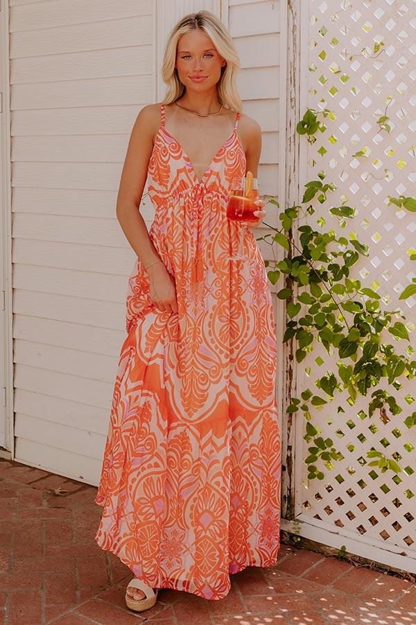 Island Petals Chiffon Maxi Dress Product Image