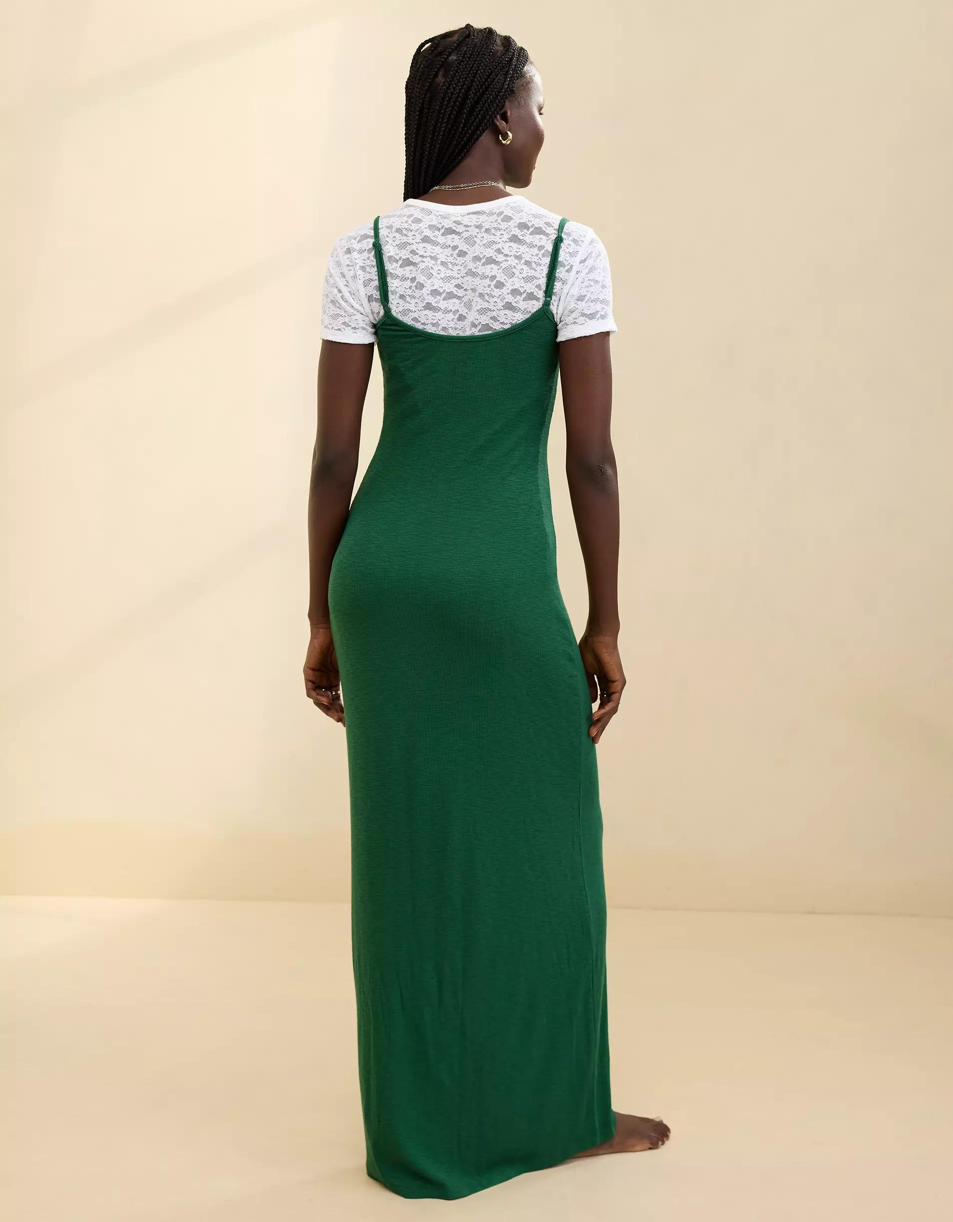 Aerie Real Soft Stretch Bodycon Maxi Dress Product Image