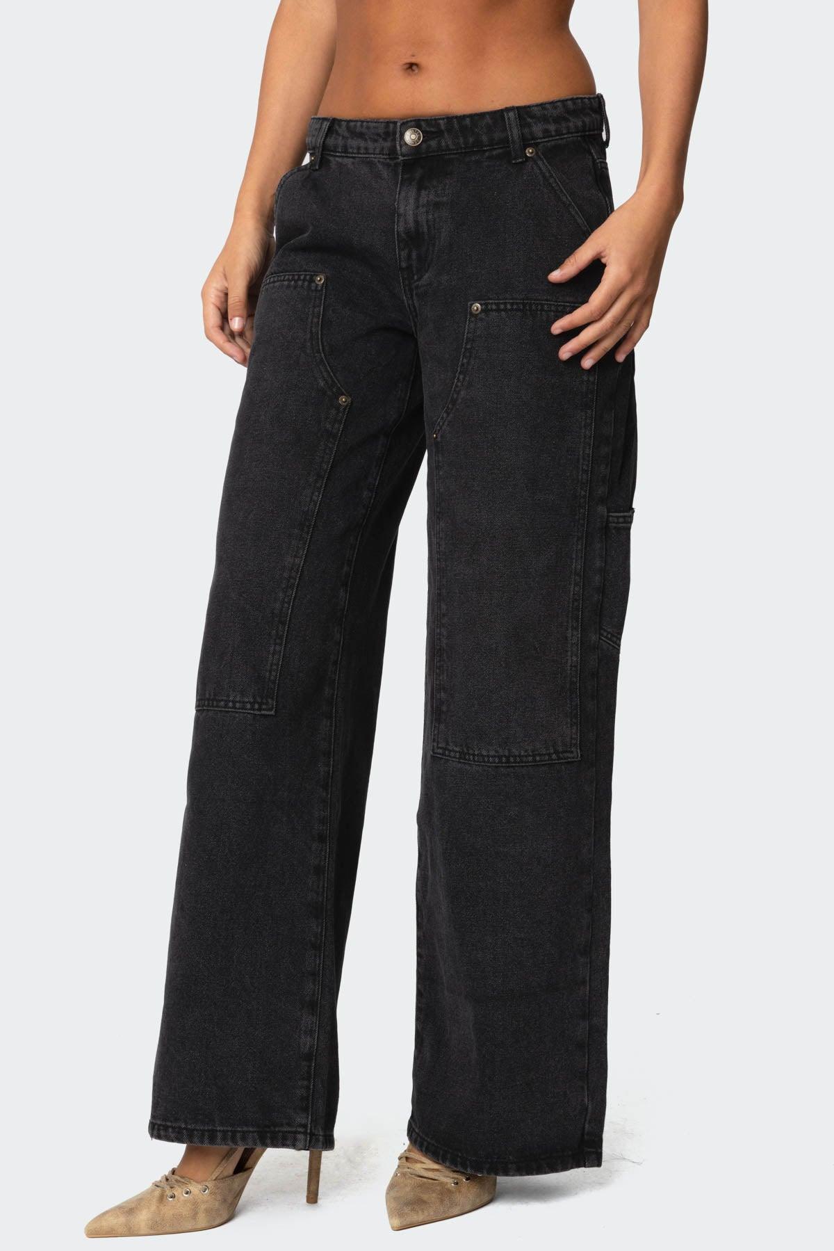 Ayla Low Rise Baggy Carpenter Jeans Product Image