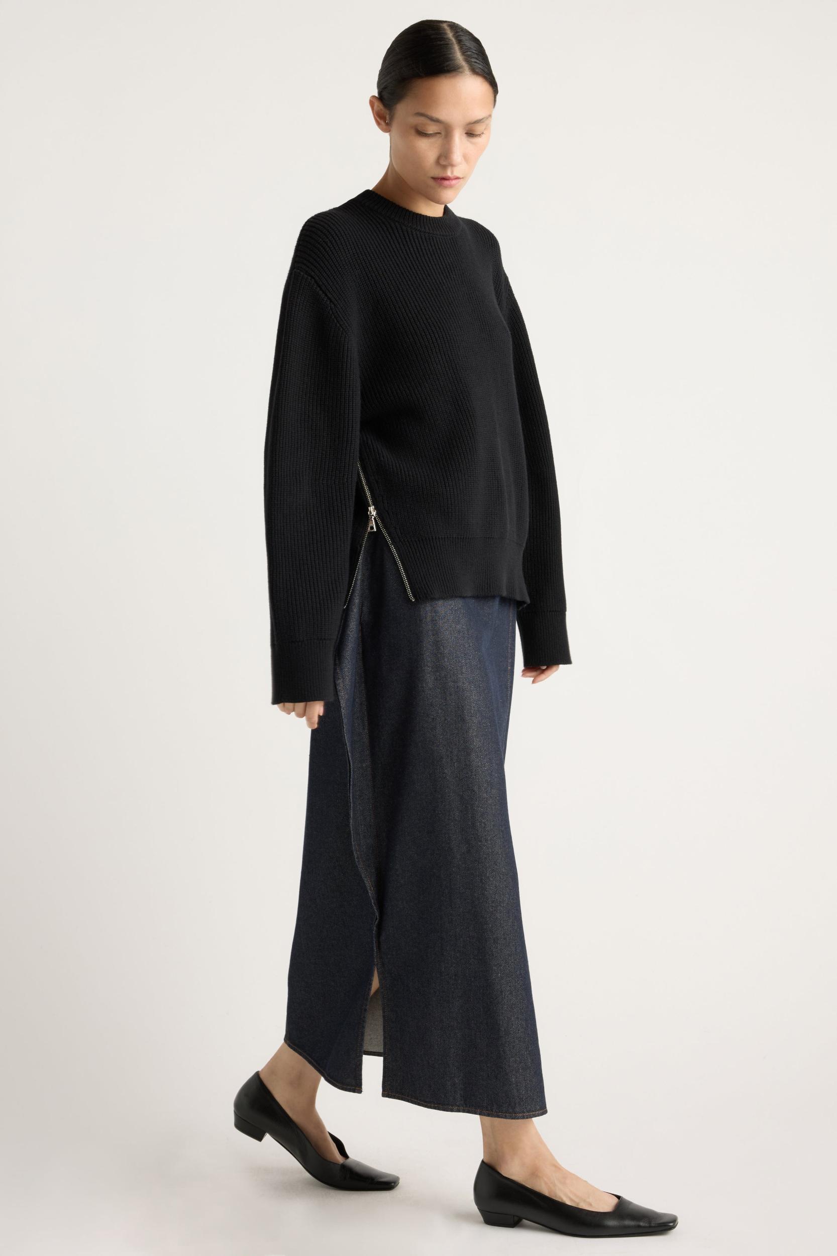 Tate Organic Cotton Side-Zip Sweater Product Image