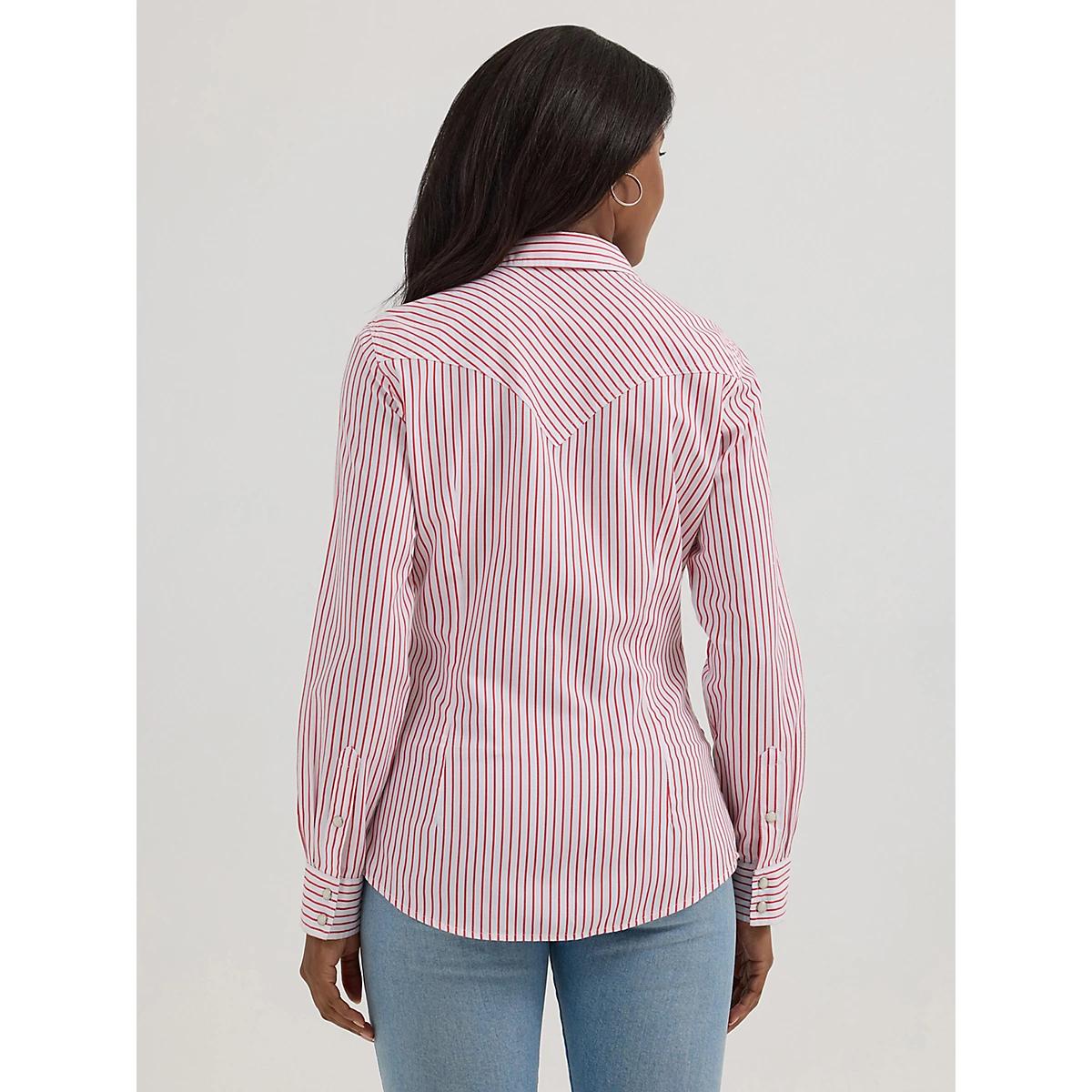 Women's Wrangler All Occasion Western Snap Shirt in Diamond Sky Product Image