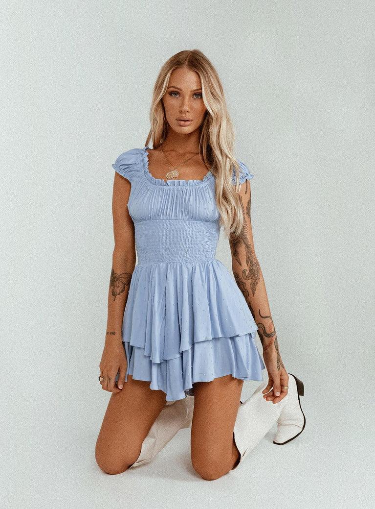 The Love Galore Romper Blue Lower Impact Product Image
