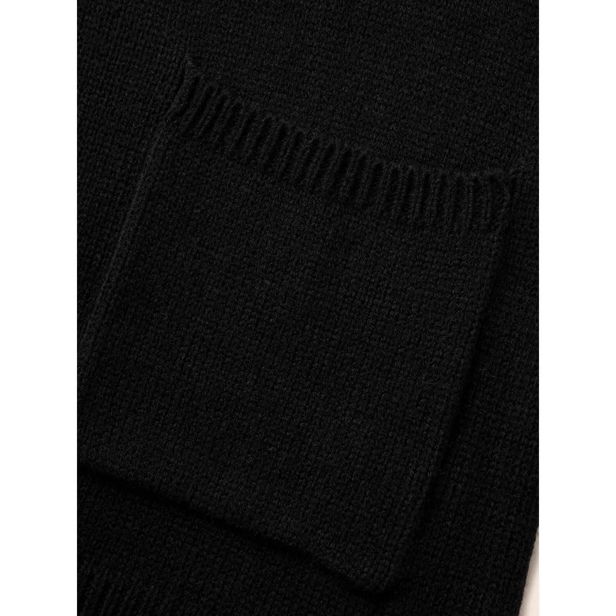 Plus Size Ghostly Fair Isle Button-Up Cardigan Black Women Casual Long Sleeve Everyday Cardigans BloomChic 14-16/1X Product Image