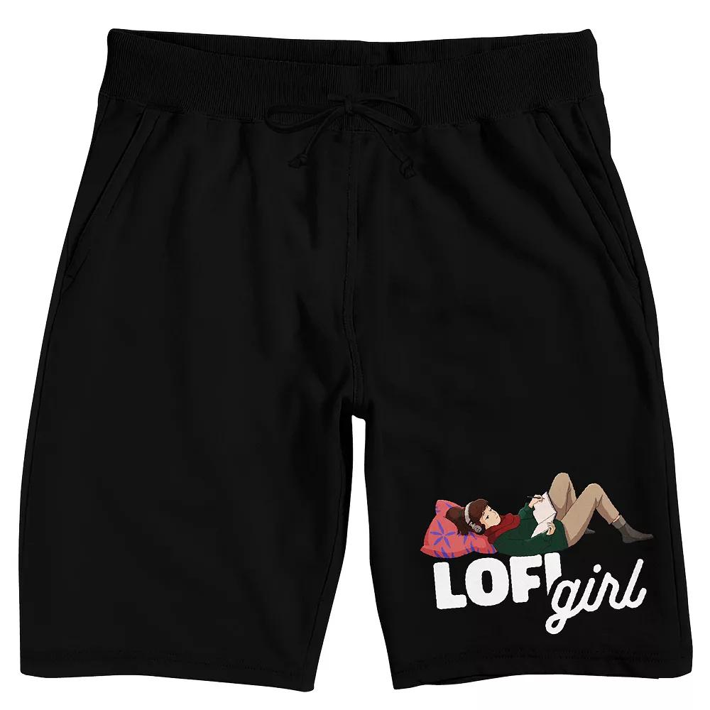 Men's Lofi Girl Pajama Shorts,  Product Image