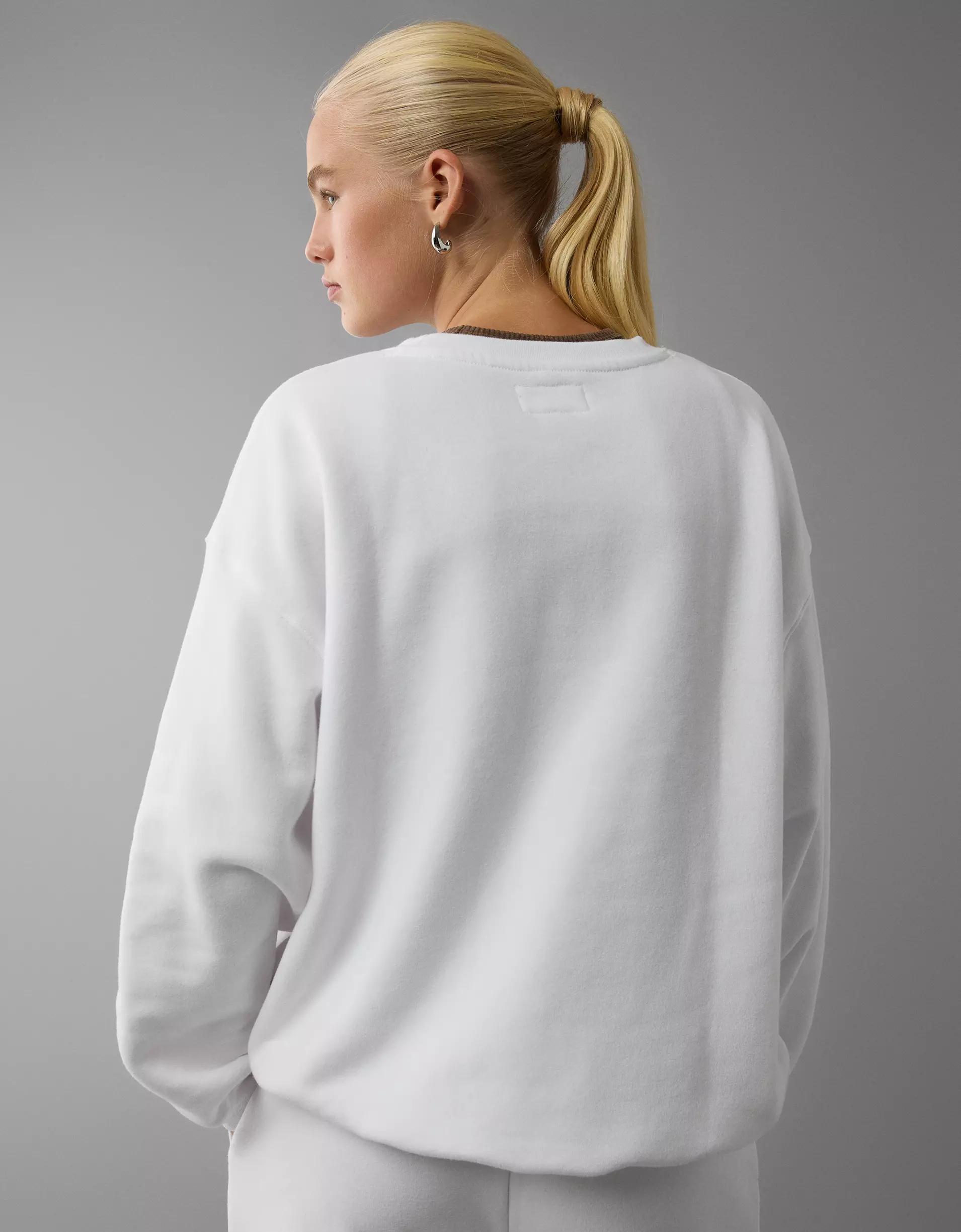 AE Everyday Luxe Crew Neck Sweatshirt Product Image