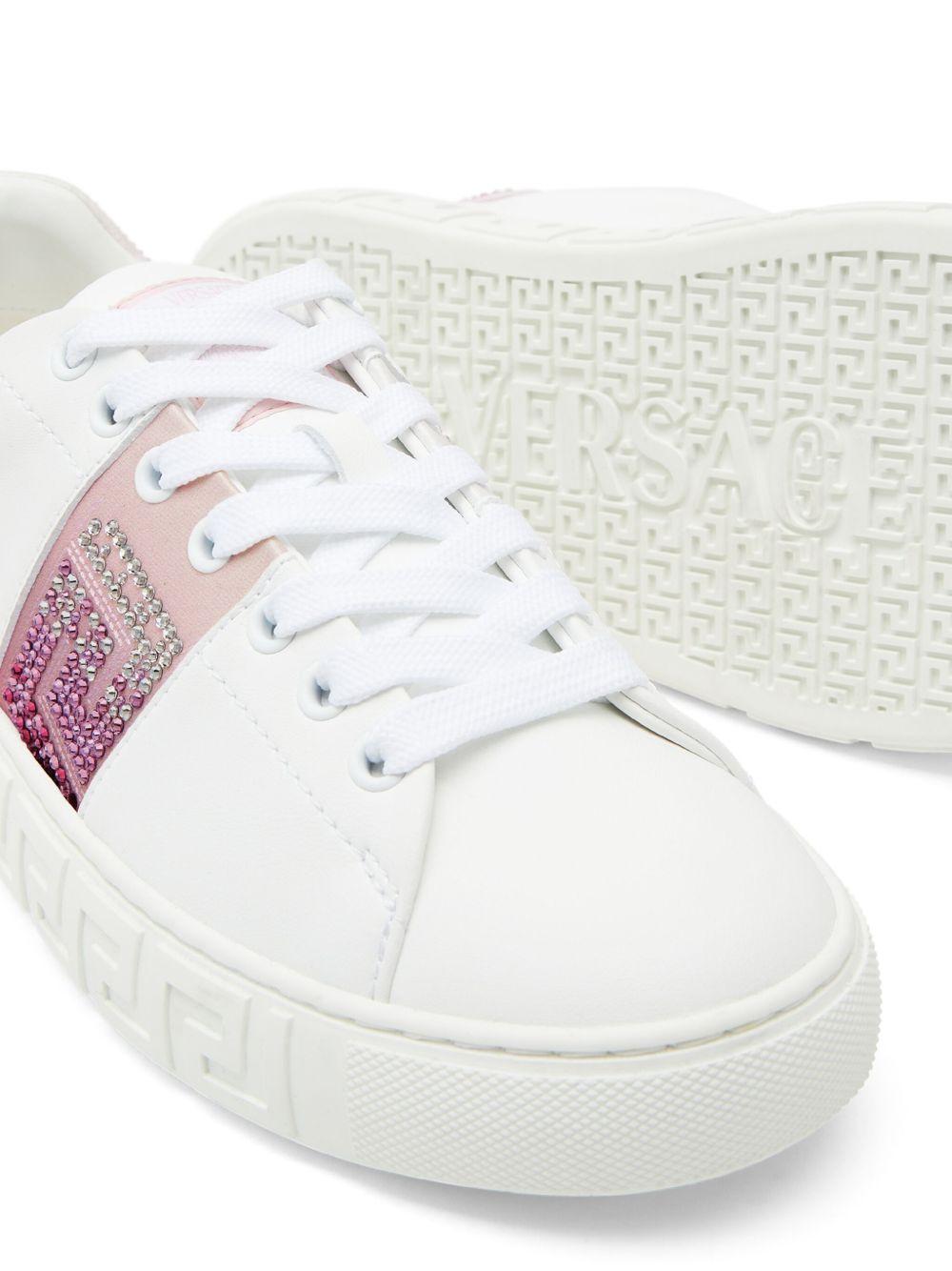Greca crystal-embellished sneakers Product Image