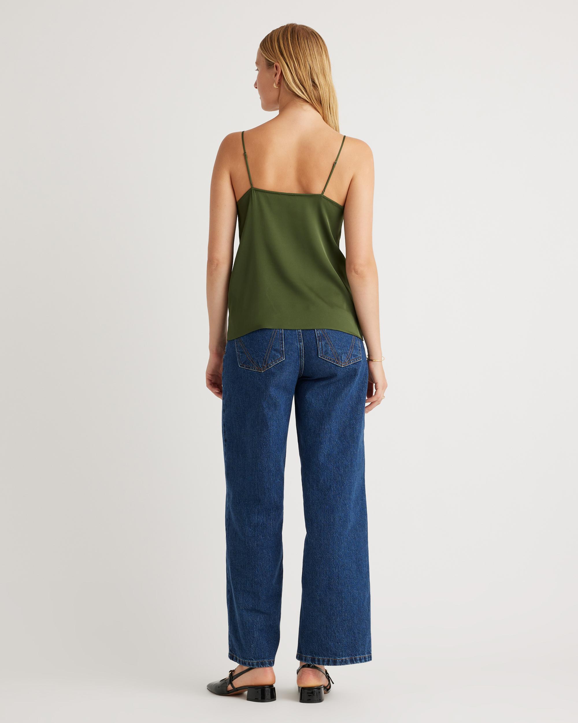 Quince | Women's Washable Stretch Silk V-Neck Cami Product Image