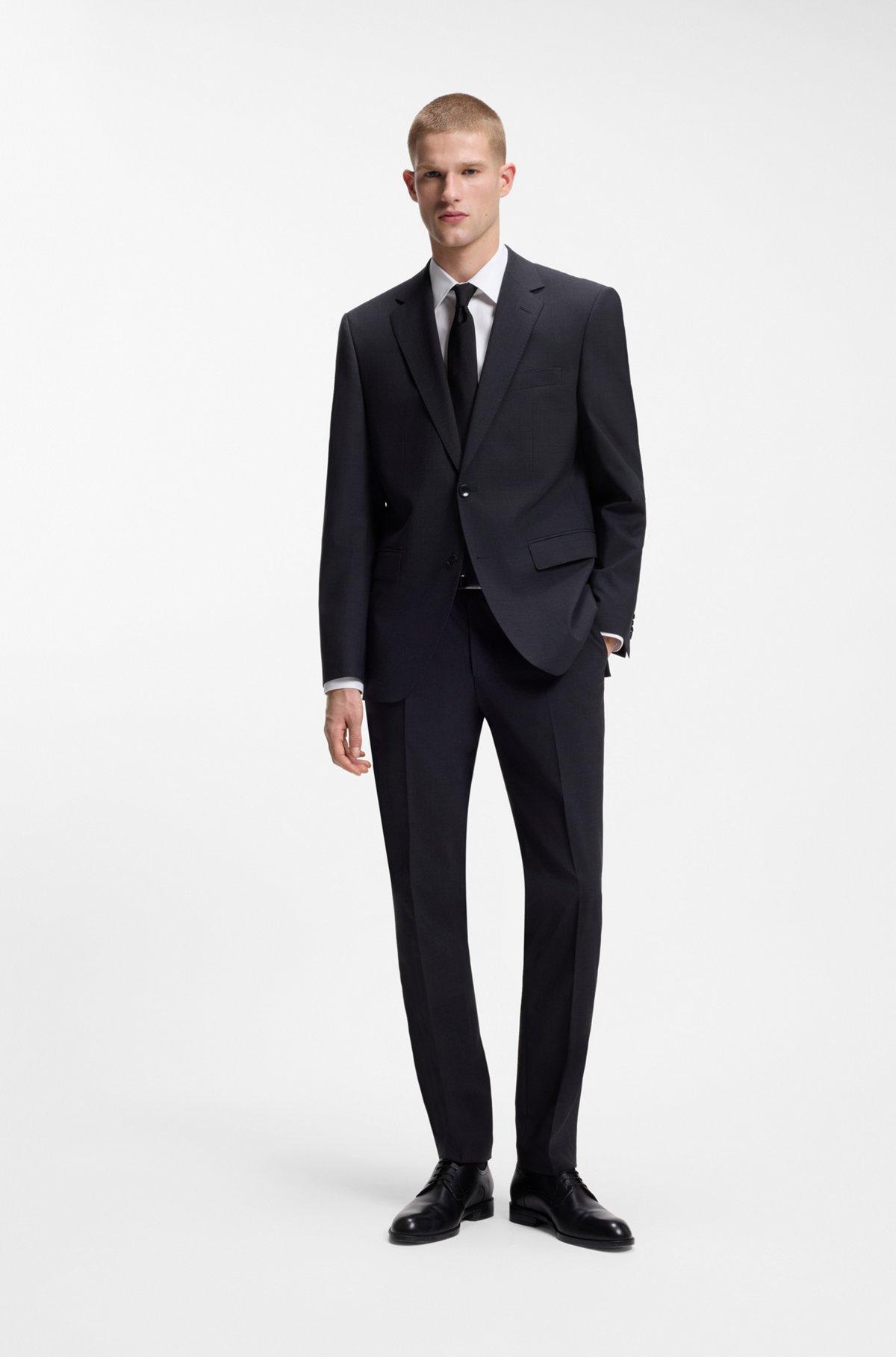 Slim-fit shirt in easy-iron cotton poplin Product Image