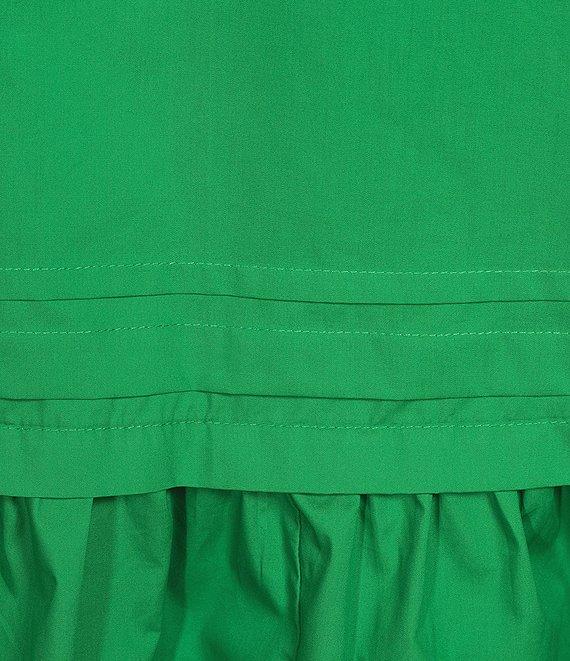 Sugarlips Plus Velma Long Sleeve Ruffled Poplin Shift Dress Product Image