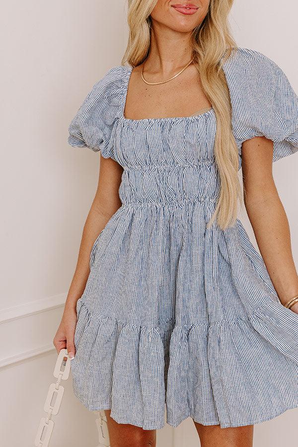 Chic Couture Linen Mini Dress Product Image