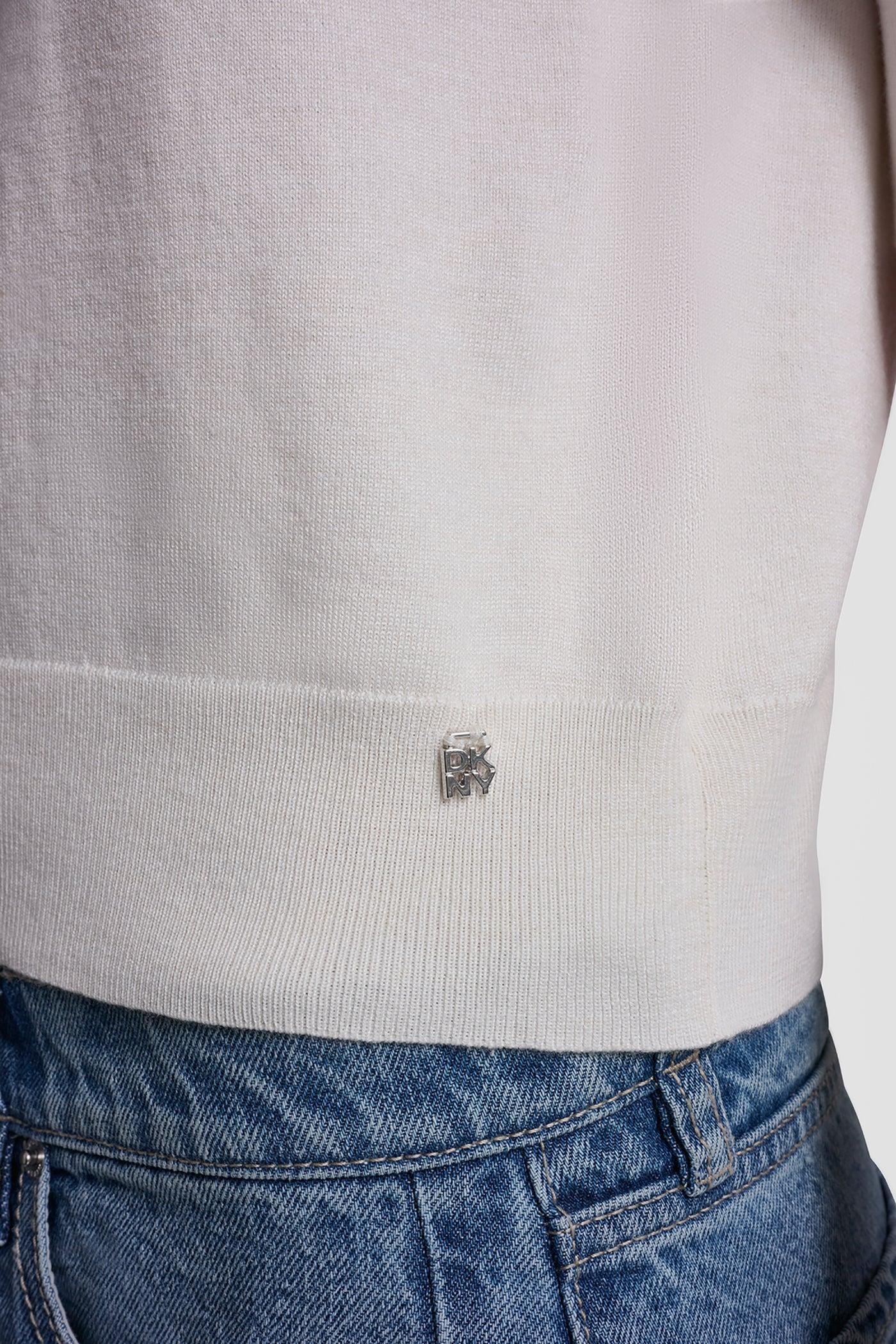 ELBOW SLEEVE CREW NECK SWEATER Product Image