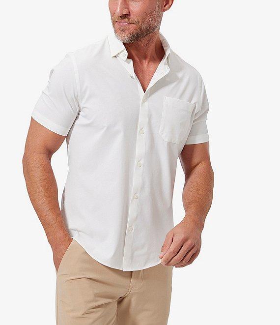 Mizzen+Main Leeward Solid Performance Short-Sleeve Woven Shirt Product Image