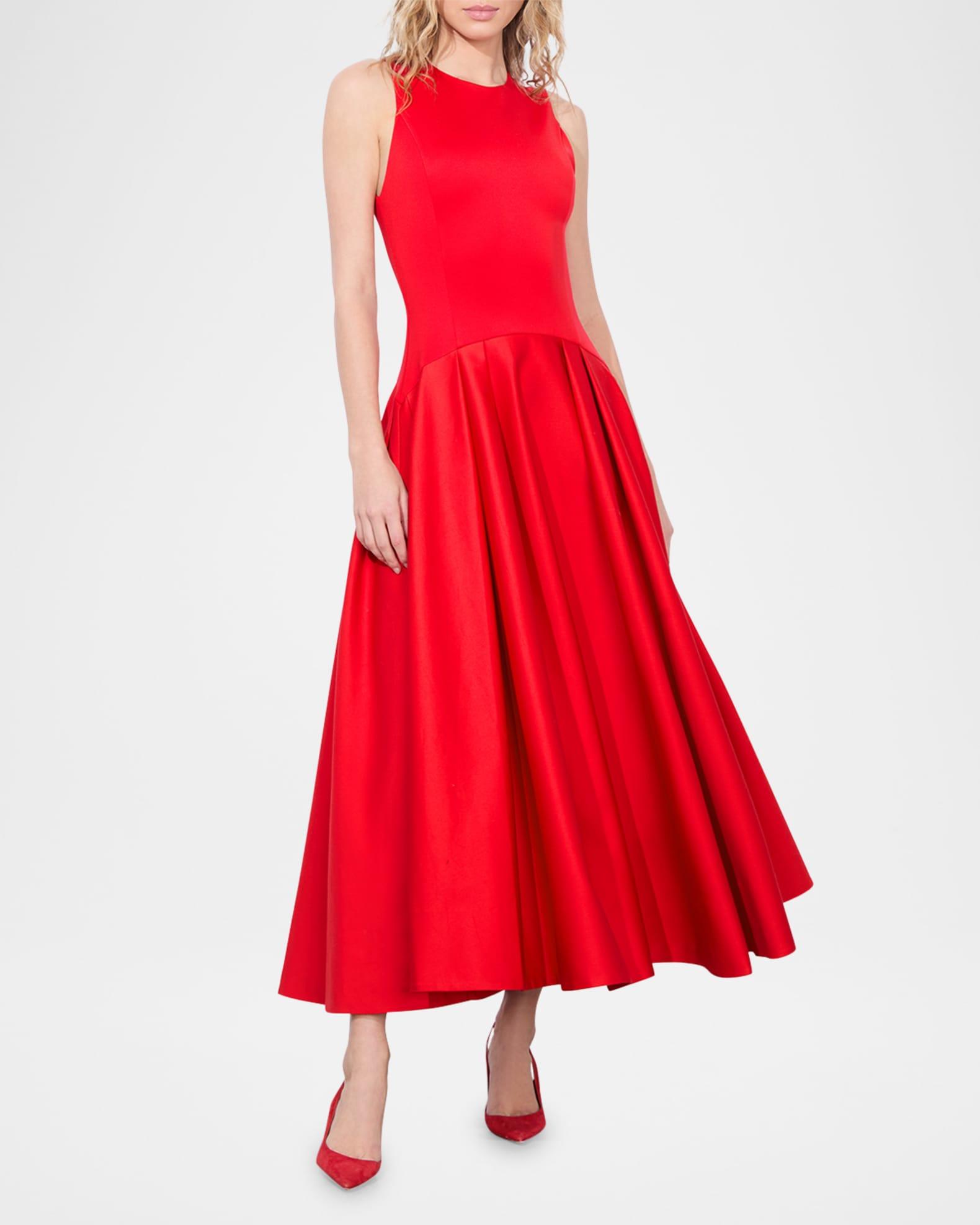 Adley Drop-Waist Midi Dress Product Image