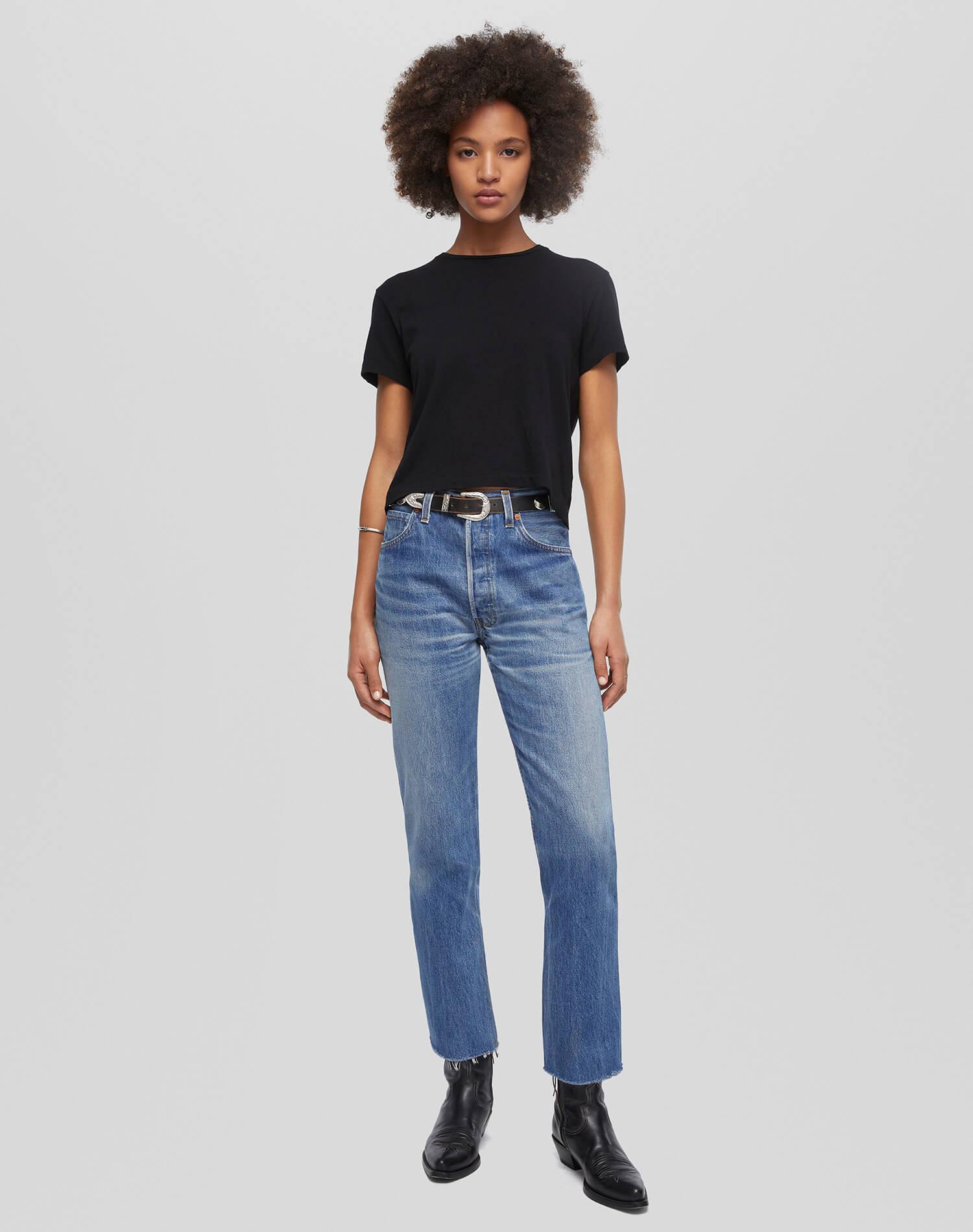 Levi's High Rise Stove Pipe - Indigo Product Image