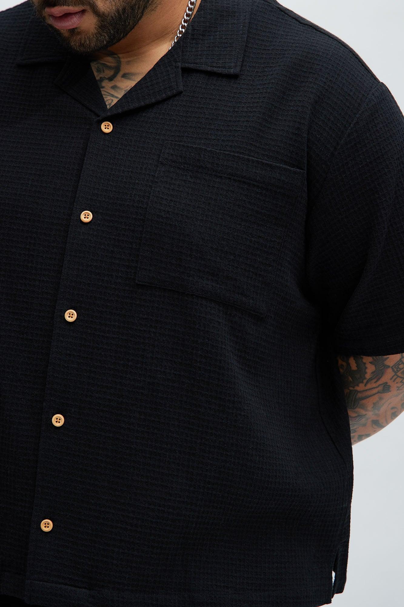 Belgian Textured Shirt - Black Product Image