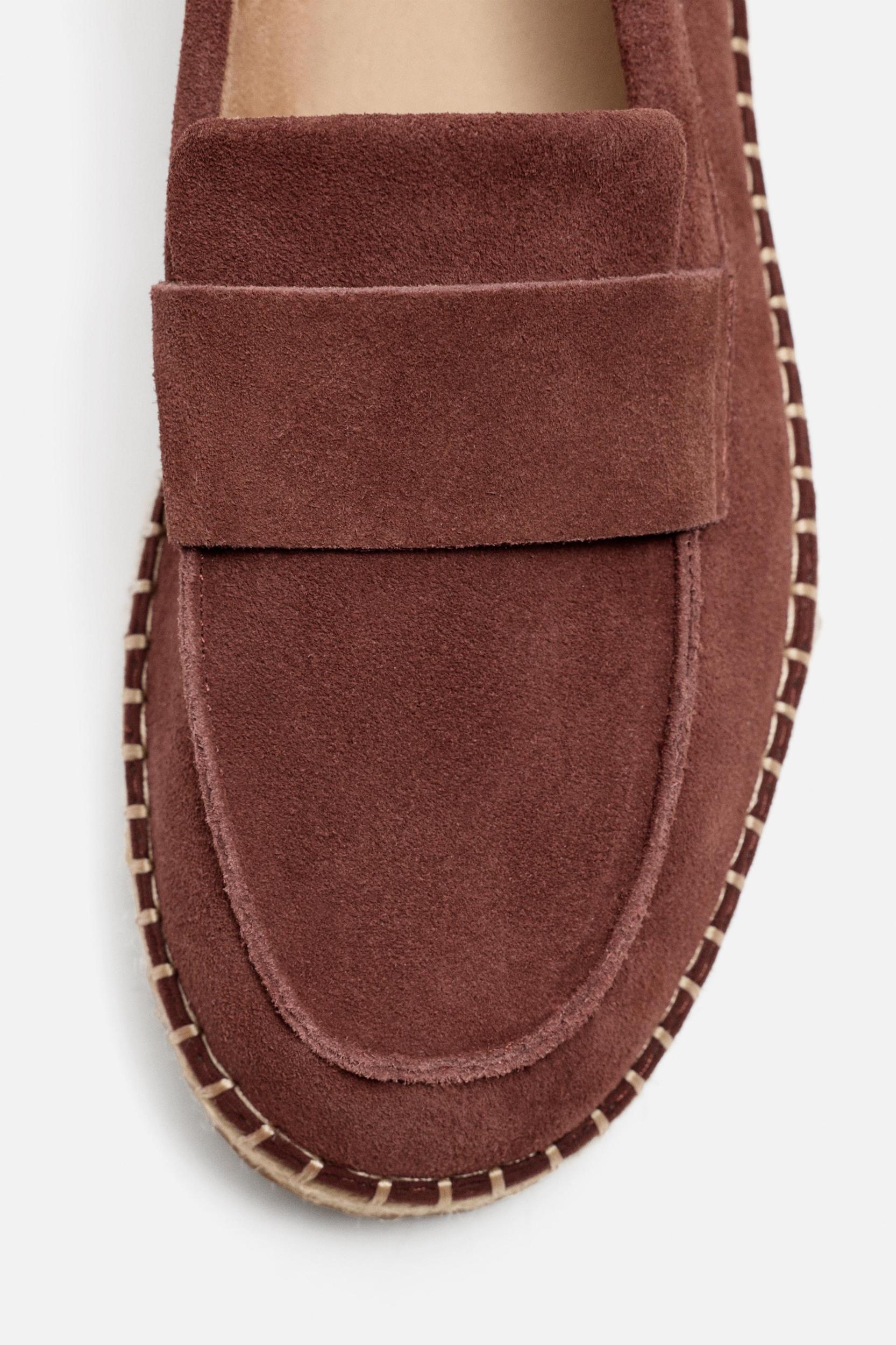 LEATHER MOCCASIN ESPADRILLES Product Image