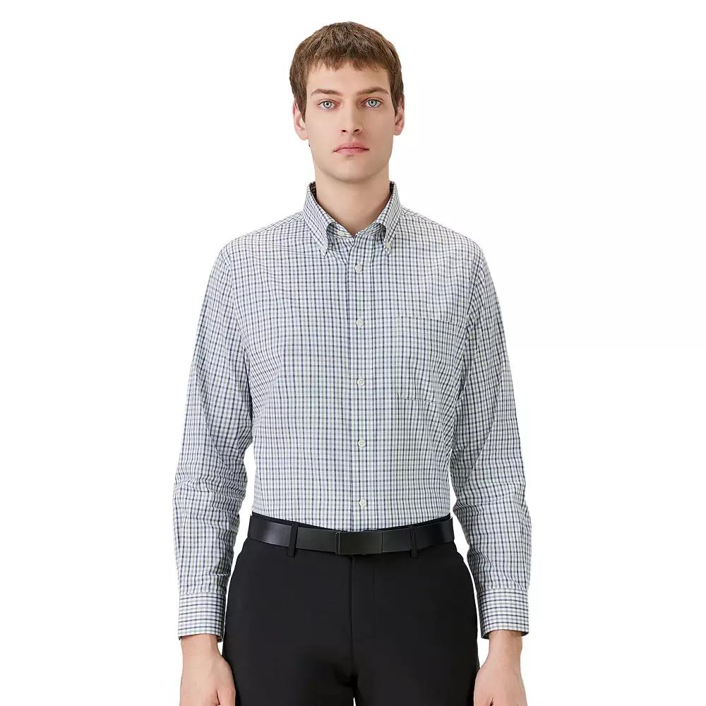 Men's Bespoke Classic-Fit Pinpoint Oxford Dress Shirt,  Product Image