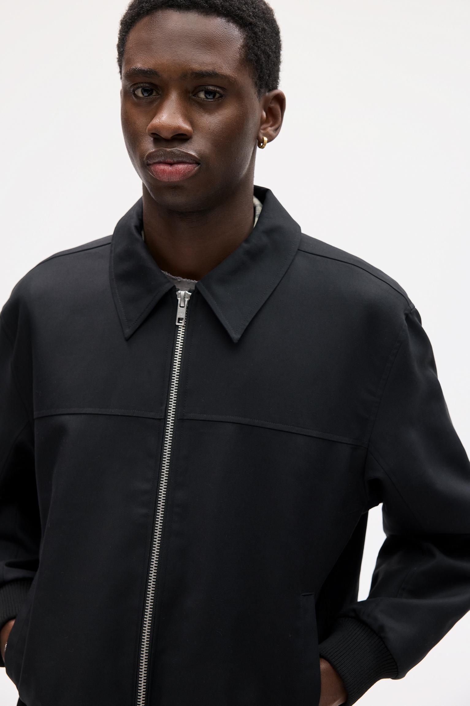 Jacket with shirt collar Product Image