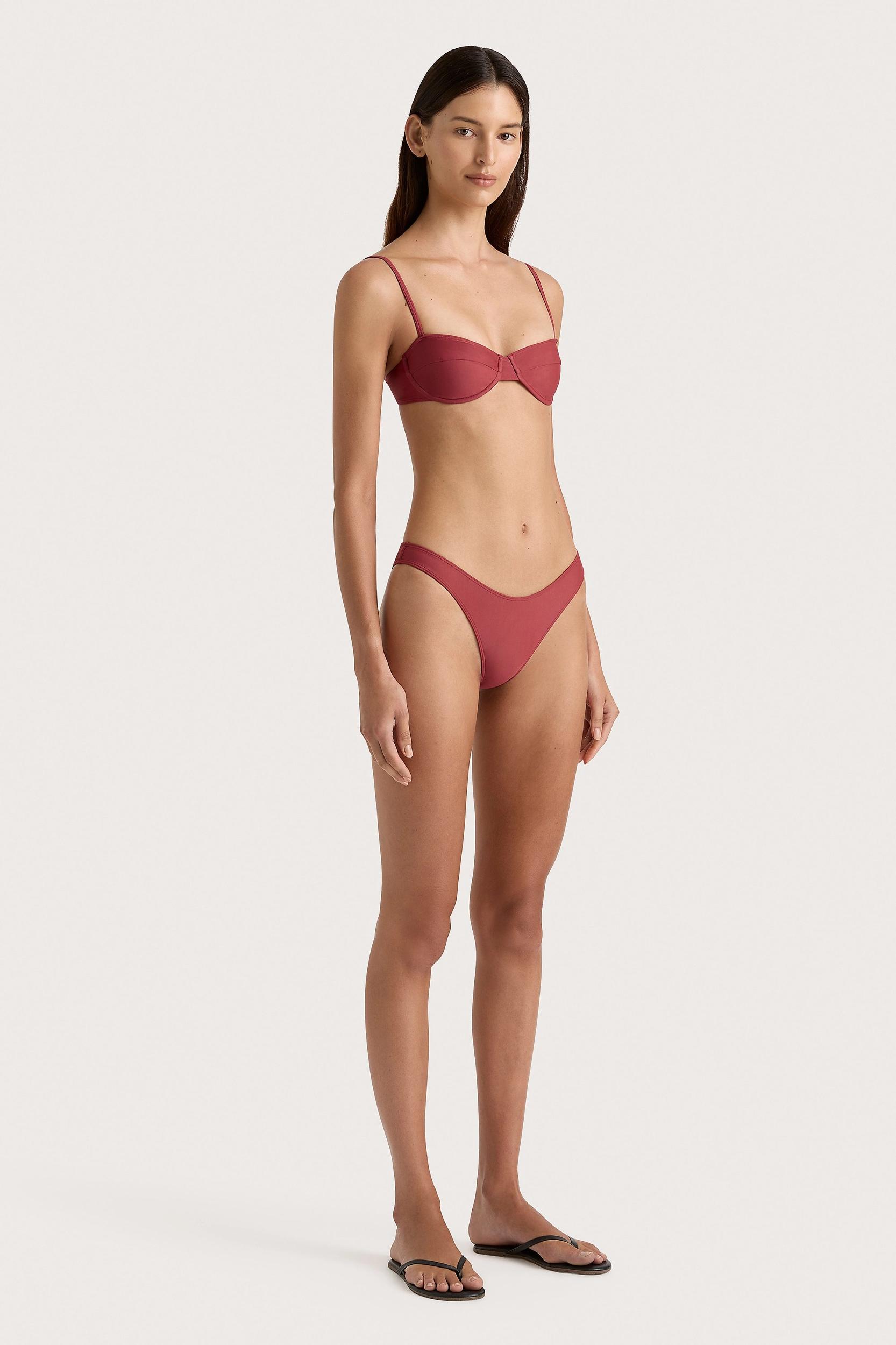 Cabo String One Piece Wine - Final Sale Product Image