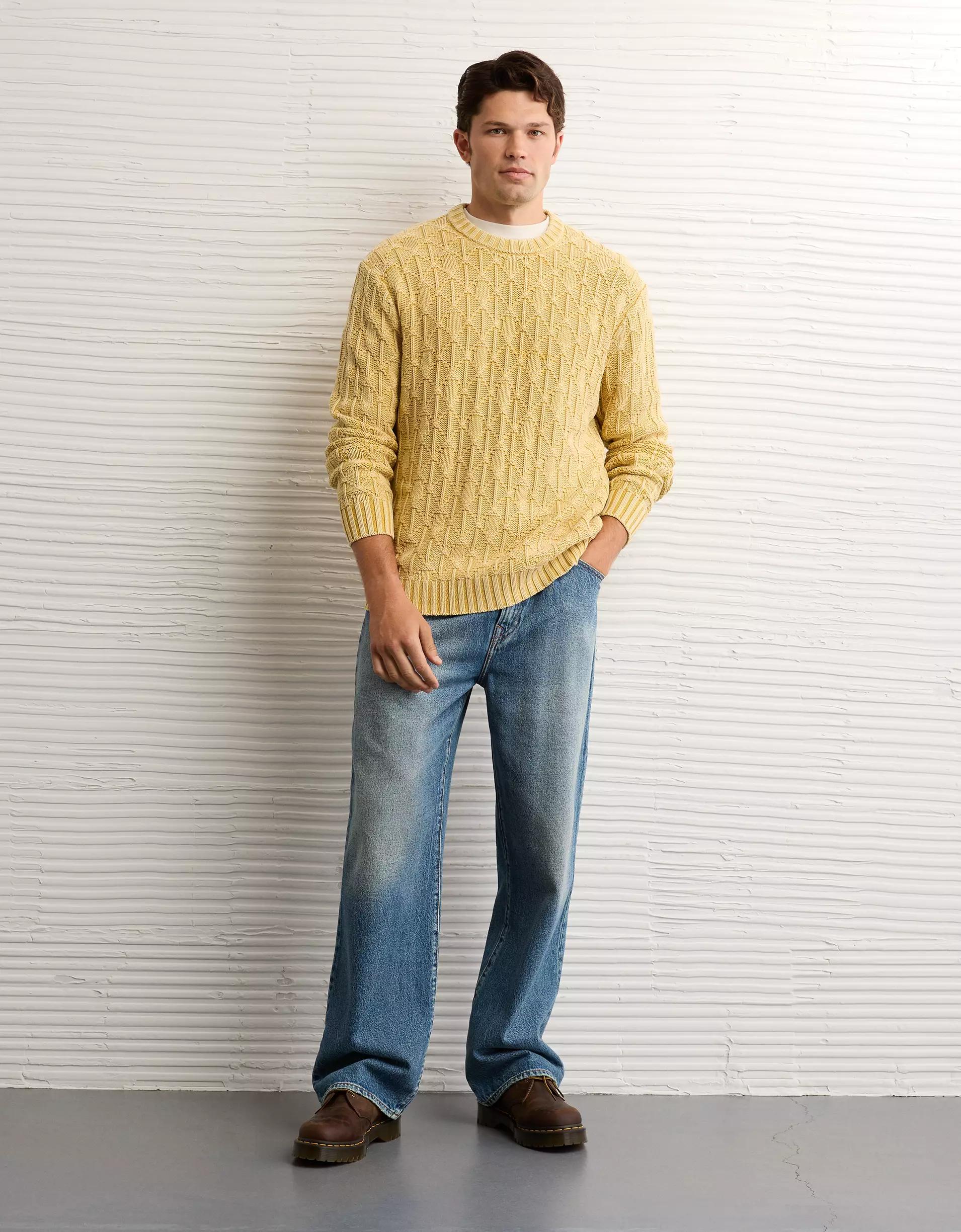 AE Fisherman Crew Neck Sweater Product Image