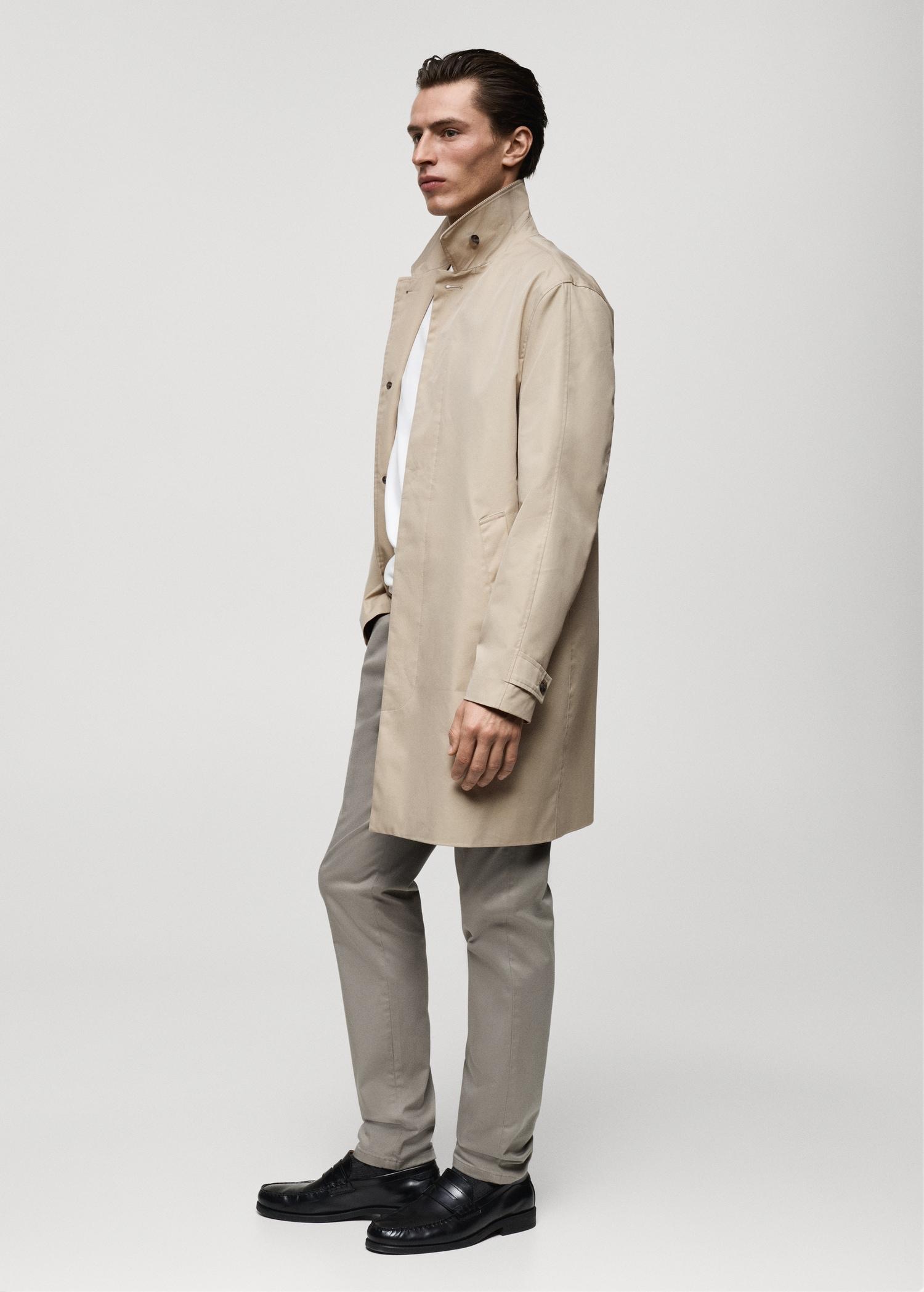 Classic water-repellent trench coat - Men | MANGO USA Product Image